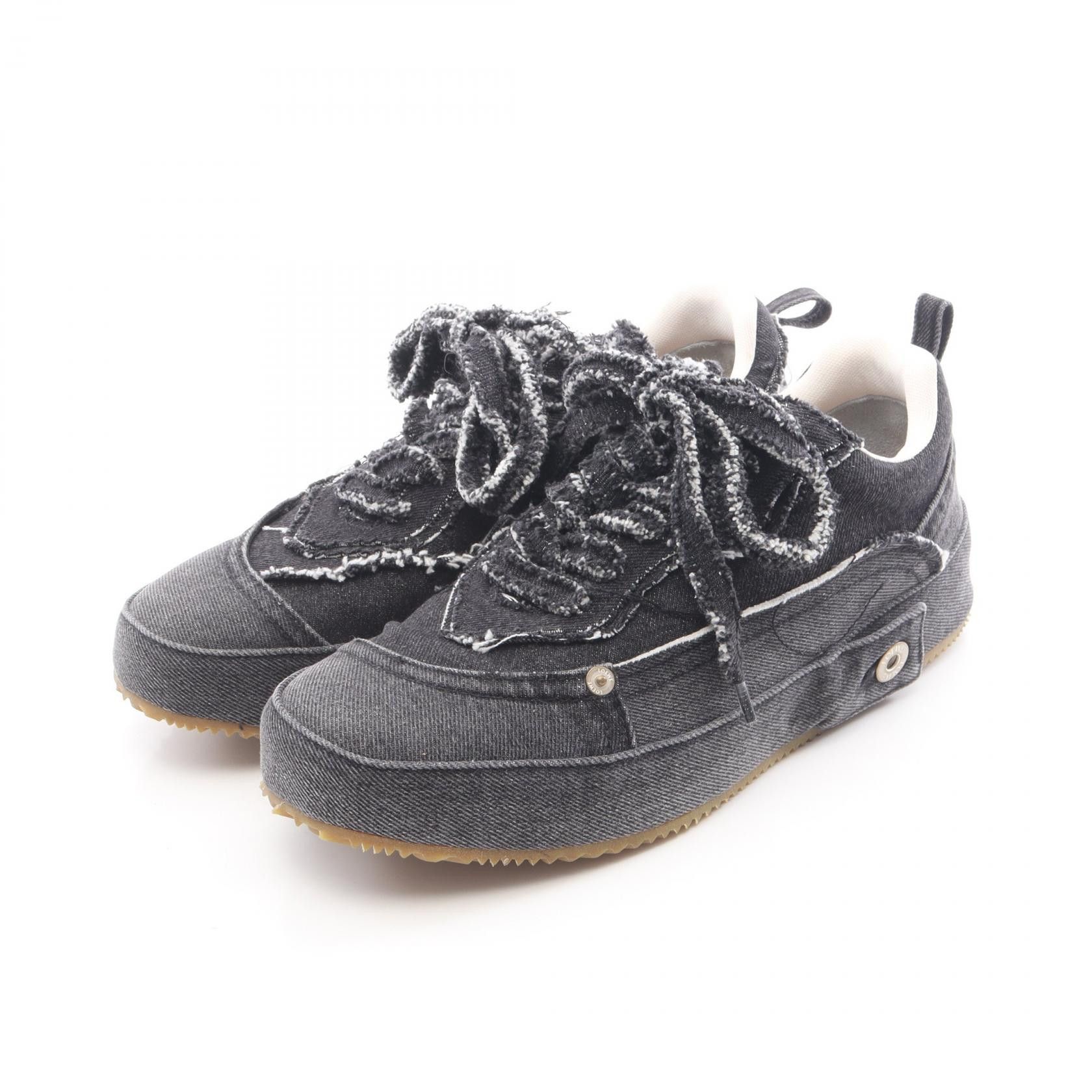 Loewe Loewe Loewe Deconstructed Denim Sneakers Textile Shoes DUTY FREE for USA Size ONE SIZE - 1 Thumbnail