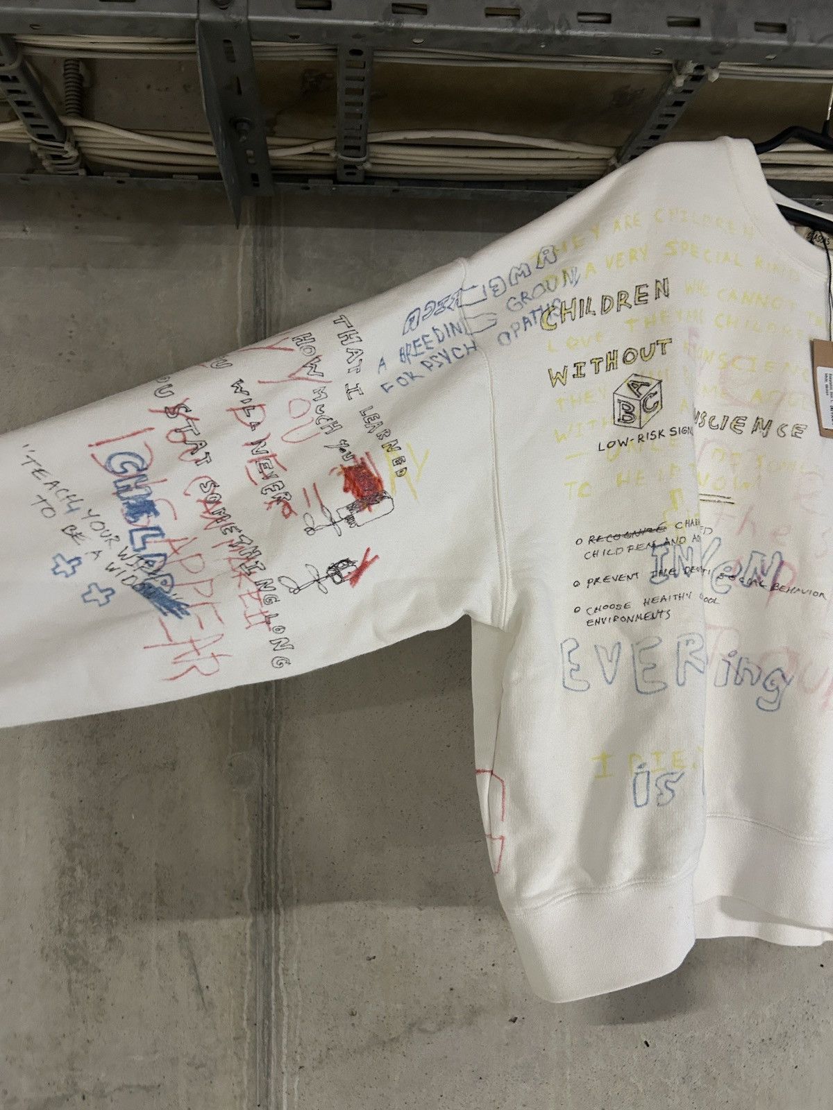 Yeezy Yeezy S5 scribble sweatshirt x Adidas x Henry A. levy Size US L / EU 52-54 / 3 - 5 Thumbnail