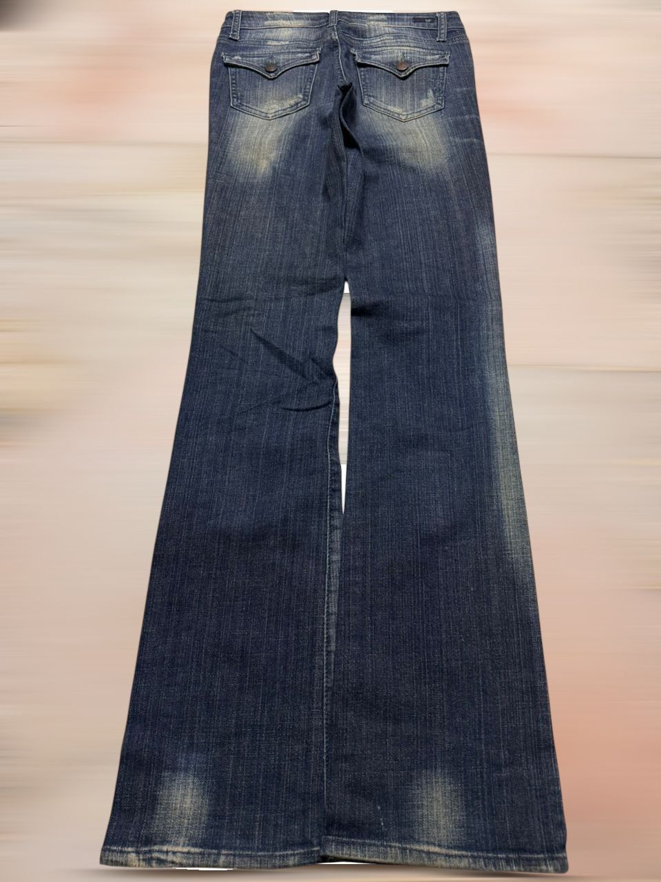 Vintage VINTAGE 2000s BELL BOTTOM FLARE RARE FADED Size US 27 - 2 Thumbnail