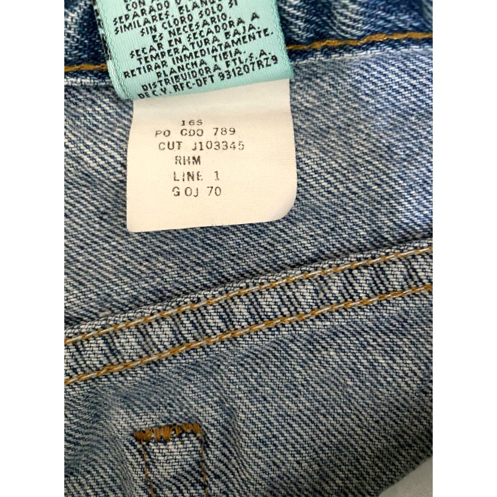 Vintage VINTAGE Gitano Women's Jeans High Waisted Mom Size 16 Short Blue 80s 90s Denim Pockets Size 38" / US 16 / IT 52 - 5 Thumbnail