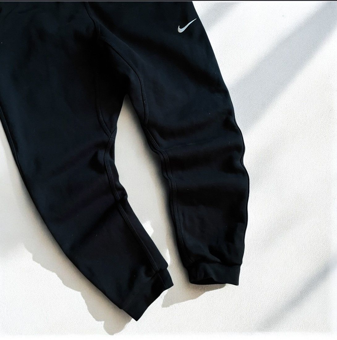 Nike × Vintage Vintage Black Sweatpants Nike swoosh drill sportswear Size US 33 - 3 Thumbnail