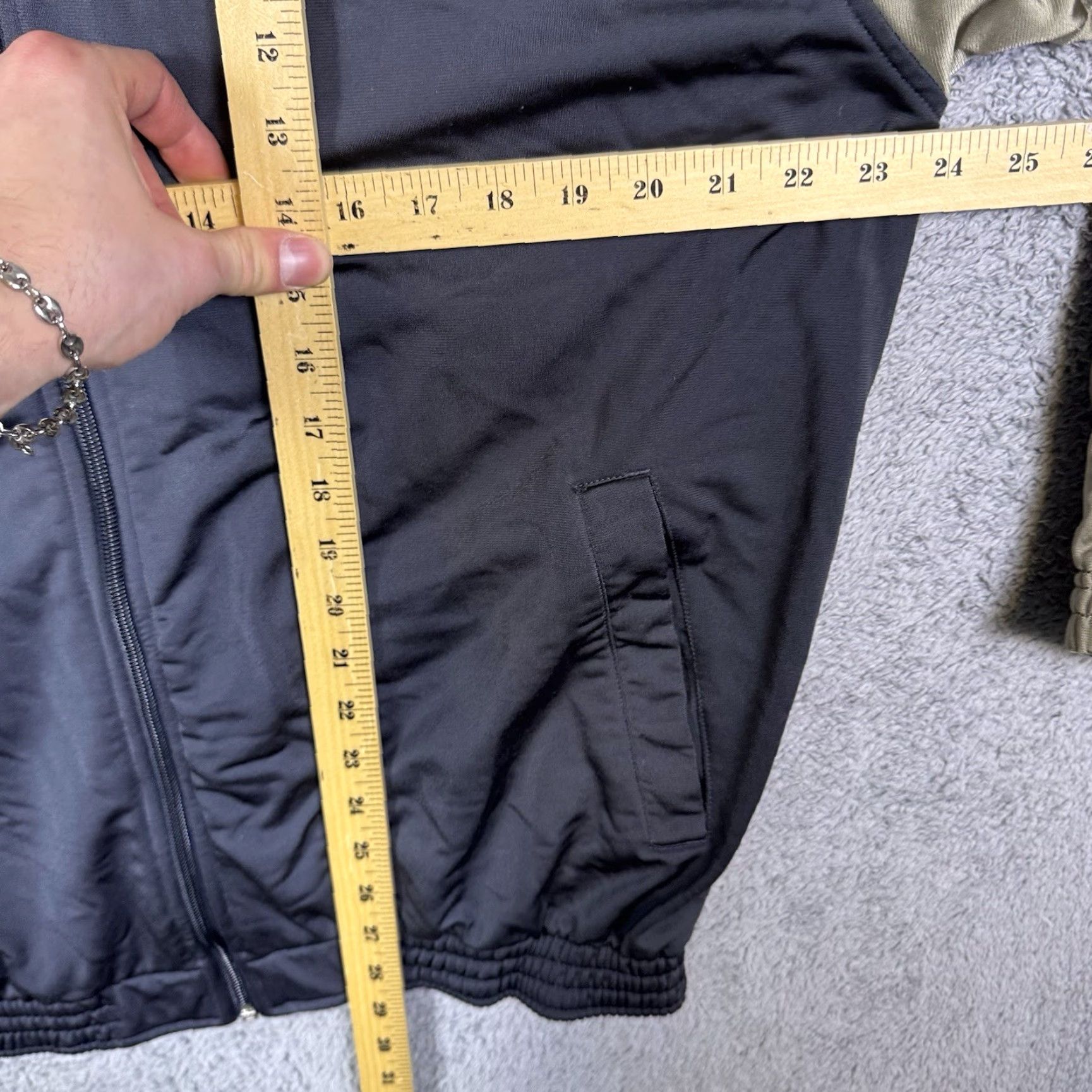 Adidas VINTAGE Adidas Track Suit Mens L Jacket Pants Set Y2K Military Green Hip Hop Size 42R - 7 Thumbnail