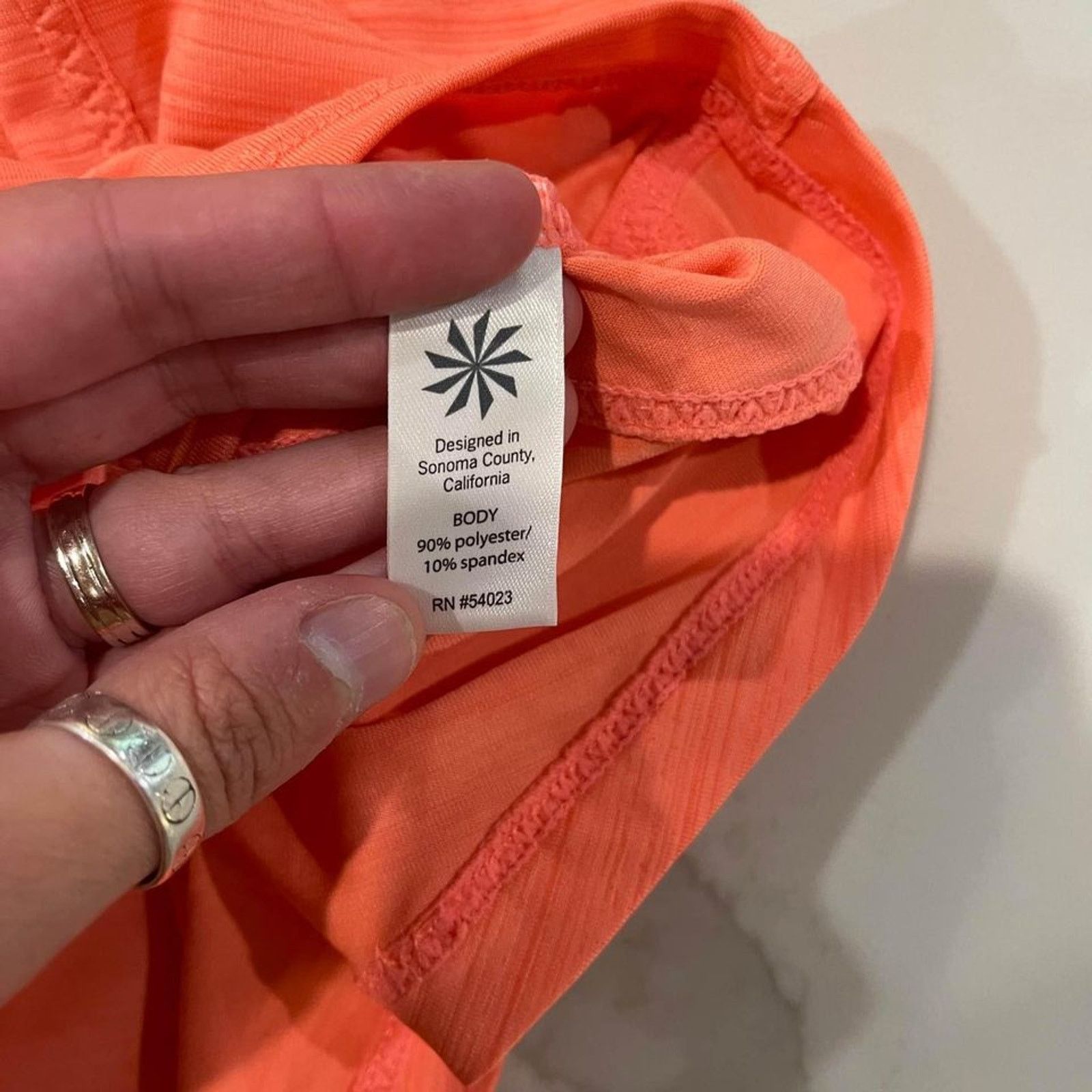 Athleta Athleta Pacifica UPF Tee 2 Ember Orange Women's Small Size S / US 4 / IT 40 - 7 Thumbnail