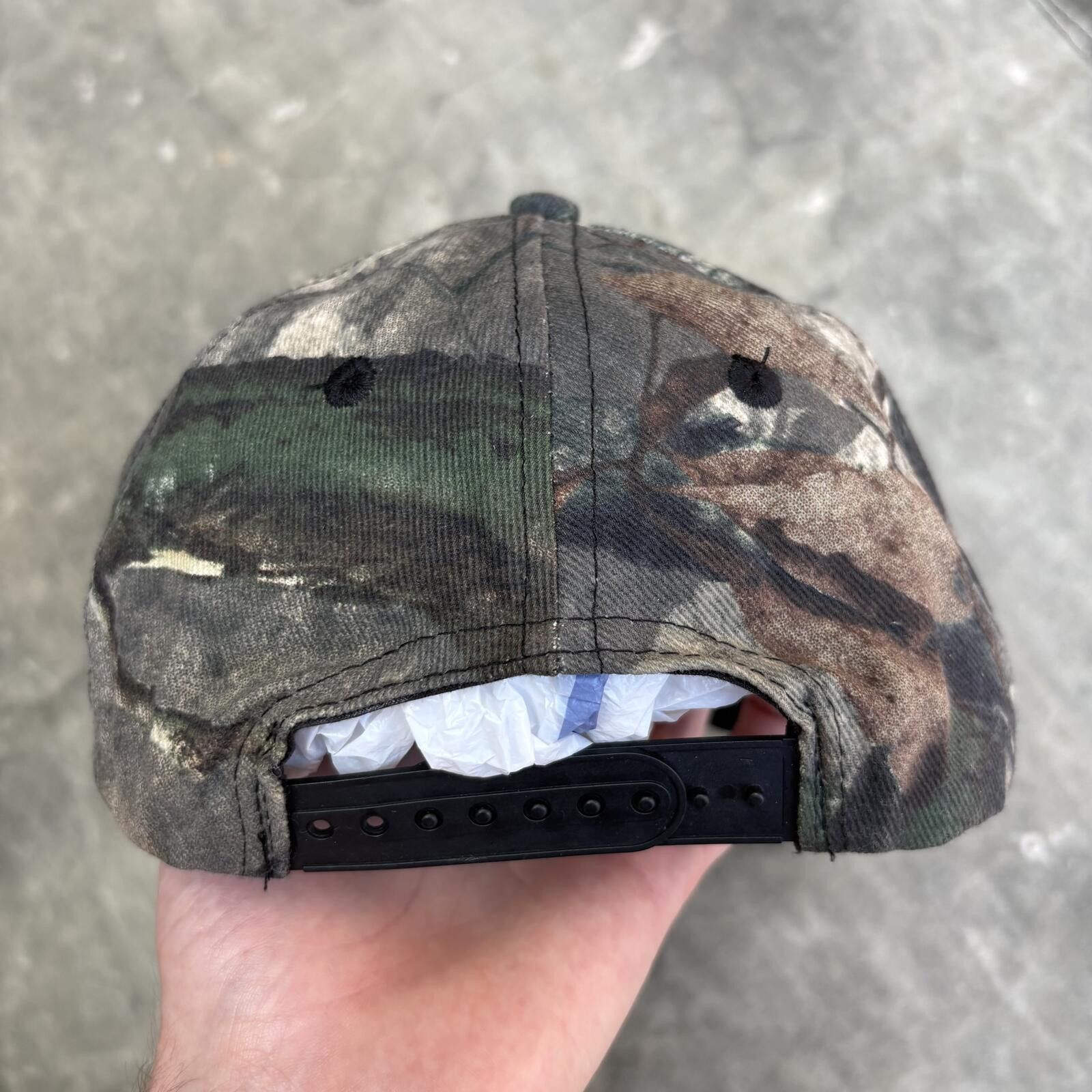 Bass Pro Shops Vintage Y2K Bass Pro Shops Mossy Oak Camo Fish SnapBack Hat Size ONE SIZE - 2 Thumbnail