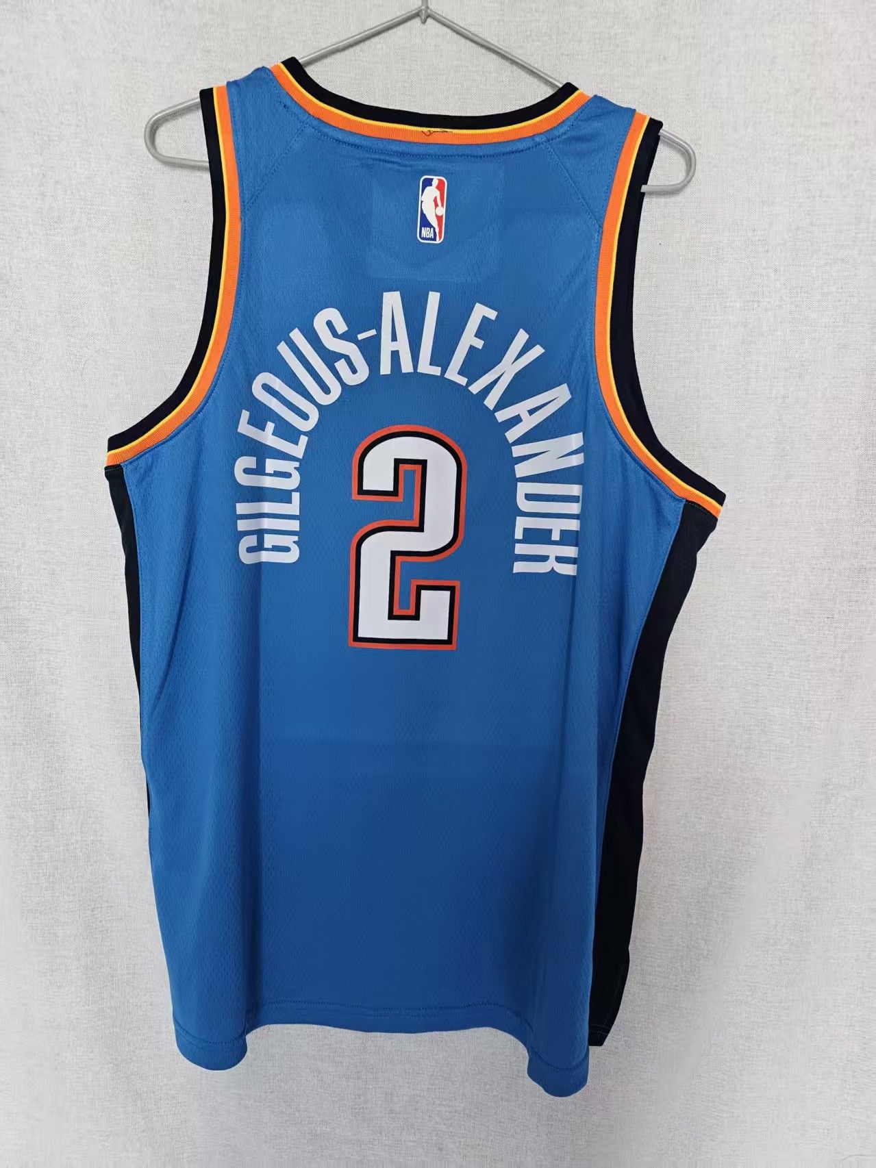 NBA Thunder #2 Shai Gilgeous-Alexander Jersey Blue Size US M / EU 48-50 / 2 - 2 Thumbnail