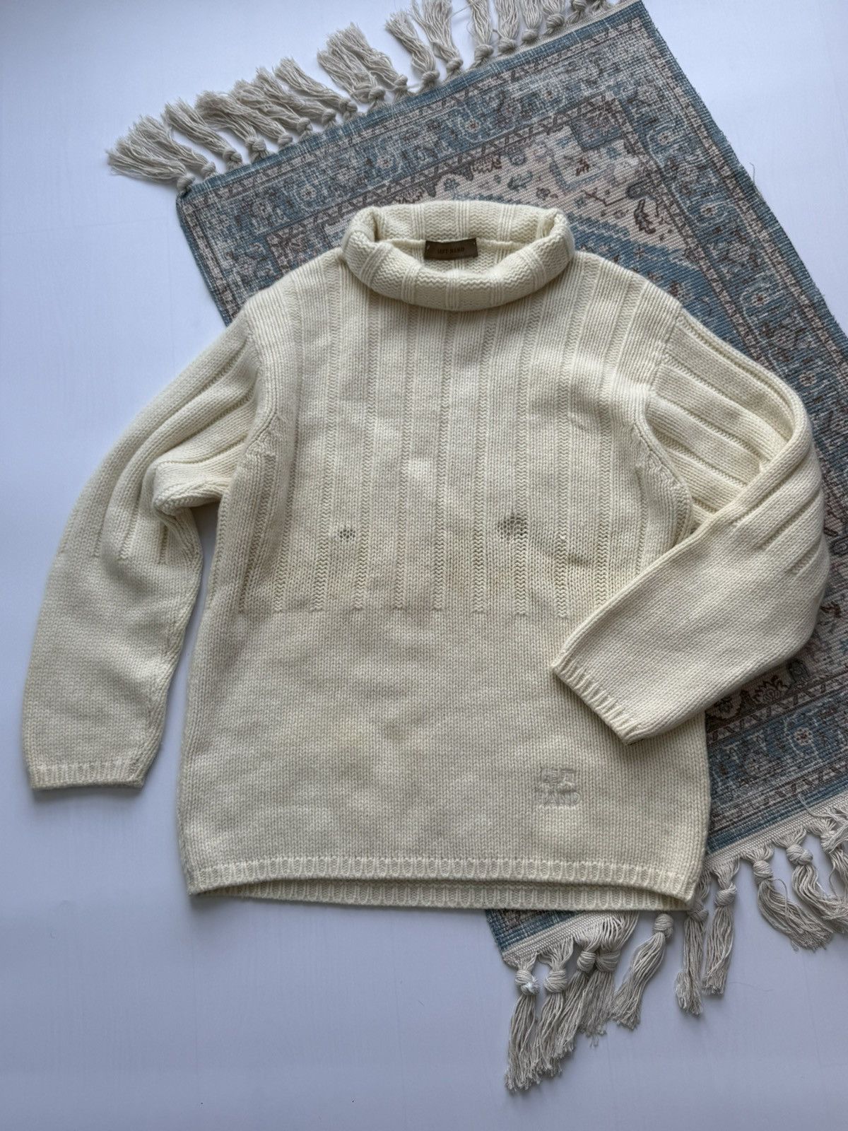 Left Hand Archive 90s Left Hand Massimo Osti Lambswool Knit Sweater Size US L / EU 52-54 / 3 - 18 Thumbnail