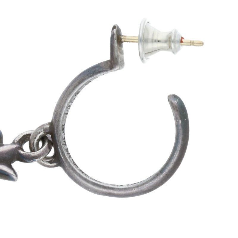 Chrome Hearts Chrome Hearts CH Cross Hoop Silver Earring Size ONE SIZE - 5 Thumbnail