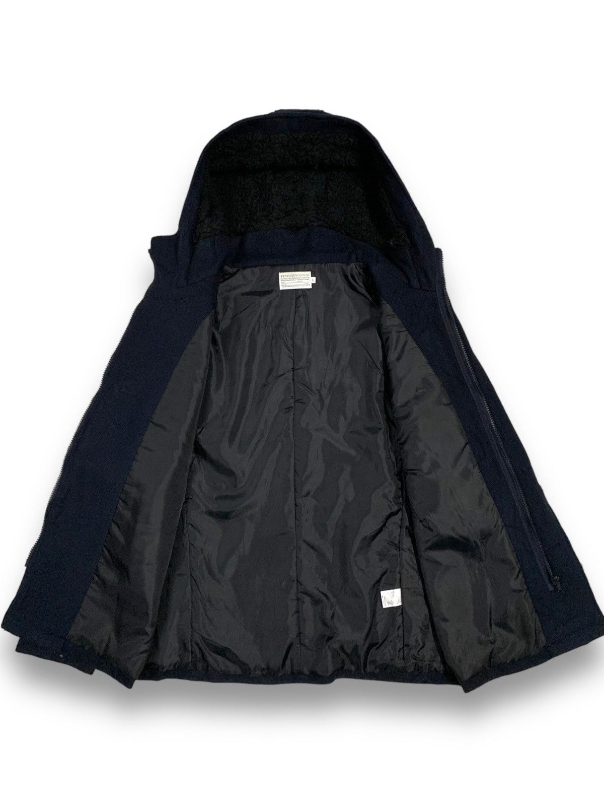 Japanese Brand Japanese Brand ADPOSION Wool Blend Navy Hooded Jacket Size US M / EU 48-50 / 2 - 3 Thumbnail