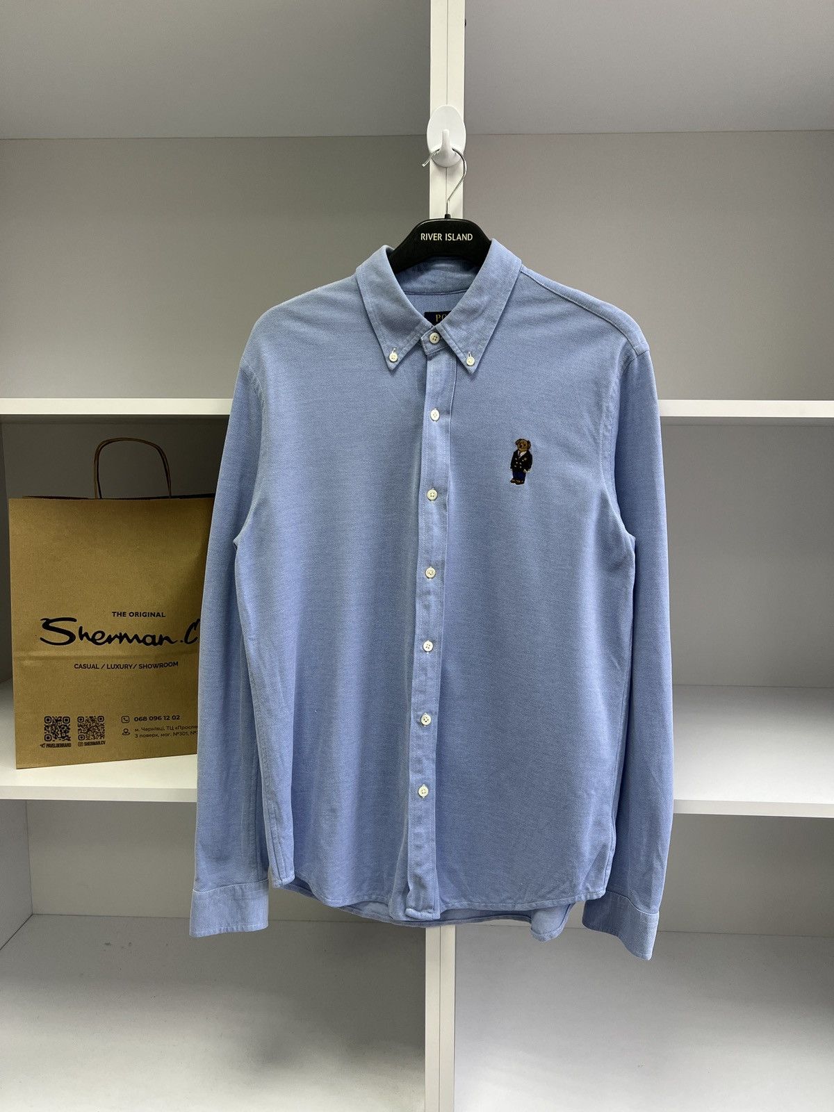 Polo Ralph Lauren × Vintage Vintage Polo Ralph Lauren Polo bear button up shirt Size US L / EU 52-54 / 3 - 3 Thumbnail