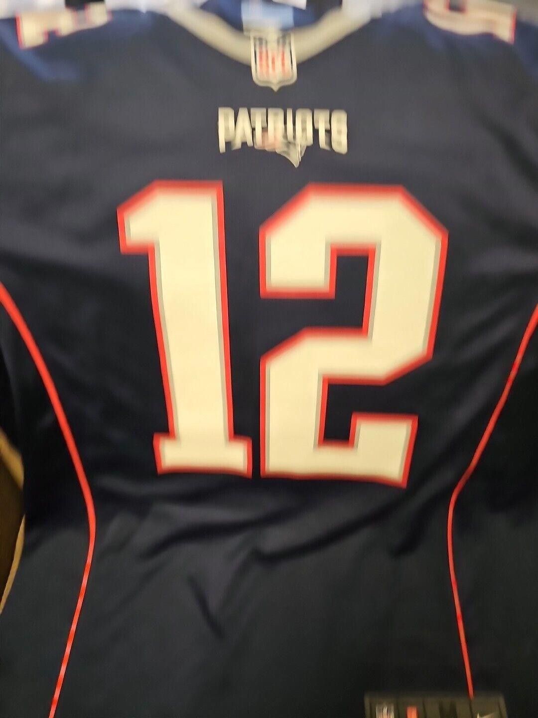 Nike Nike Tom Brady Patriots XL Jersey On Field XL NFL Jersey Size ONE SIZE - 3 Thumbnail