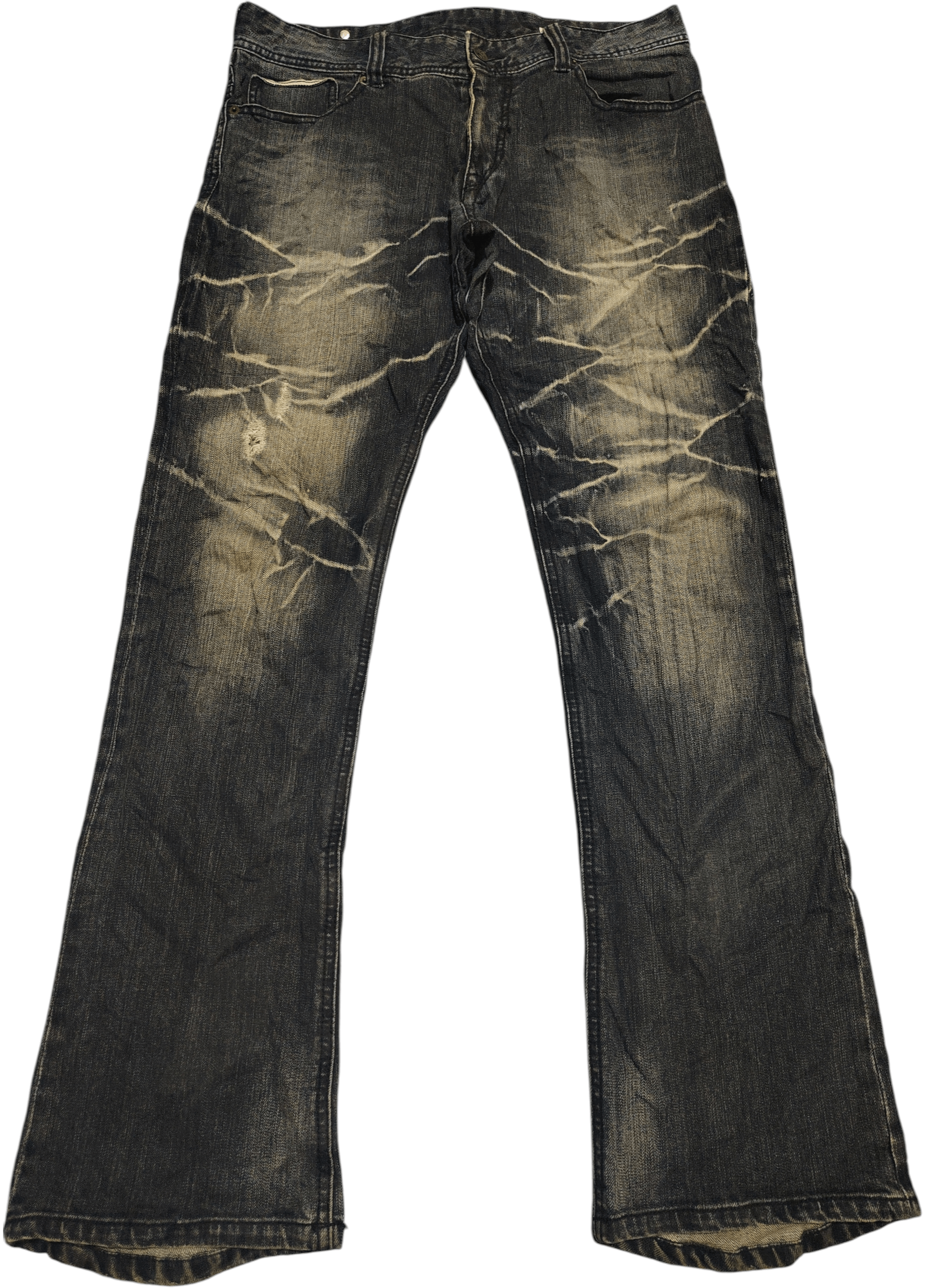 semanticdesign Semantic design Clawmark Studded Flared jeans Distress Jeans Size US 33 - 1 Thumbnail
