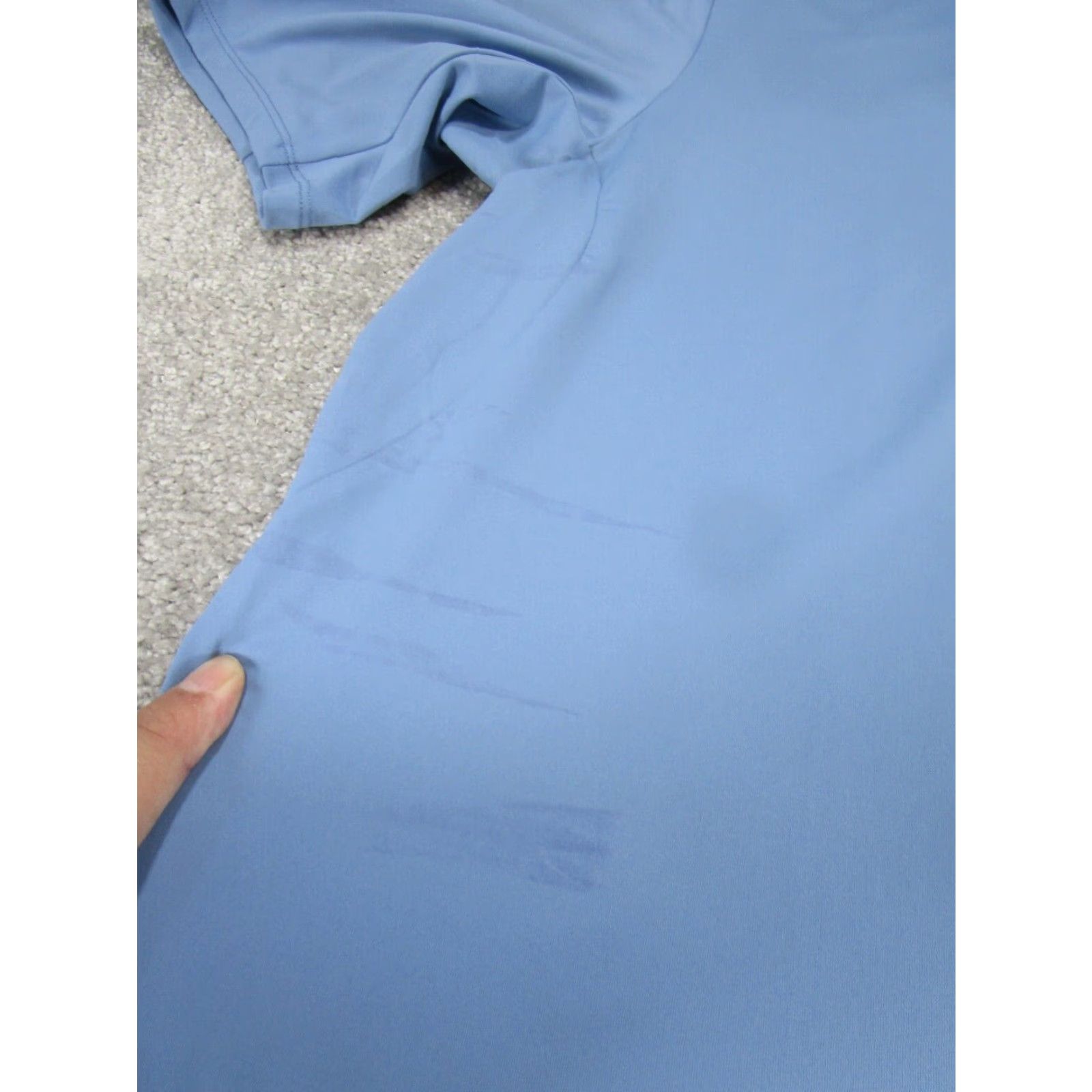 KJUS KJUS Performance Polo Shirt Mens XL Blue Solid Stretch Golf Size US XL / EU 56 / 4 - 3 Thumbnail