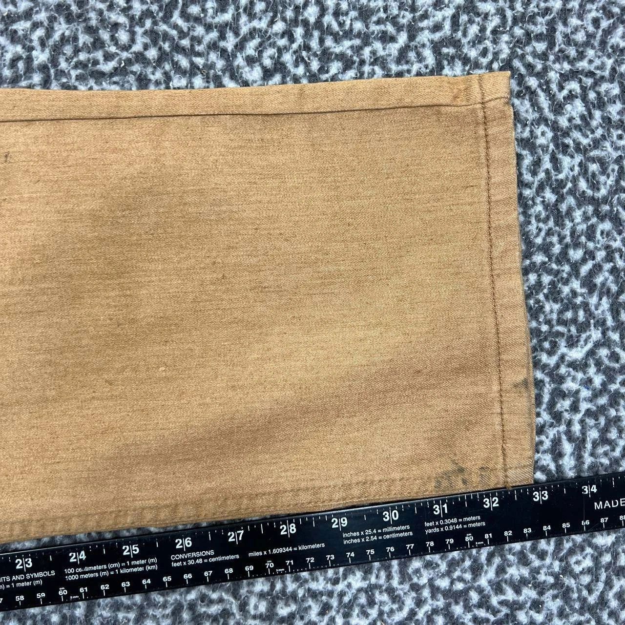 Other Footprint Manufacture Jeans Men 36x33 Brown Denim Pants Size US 36 / EU 52 - 5 Thumbnail