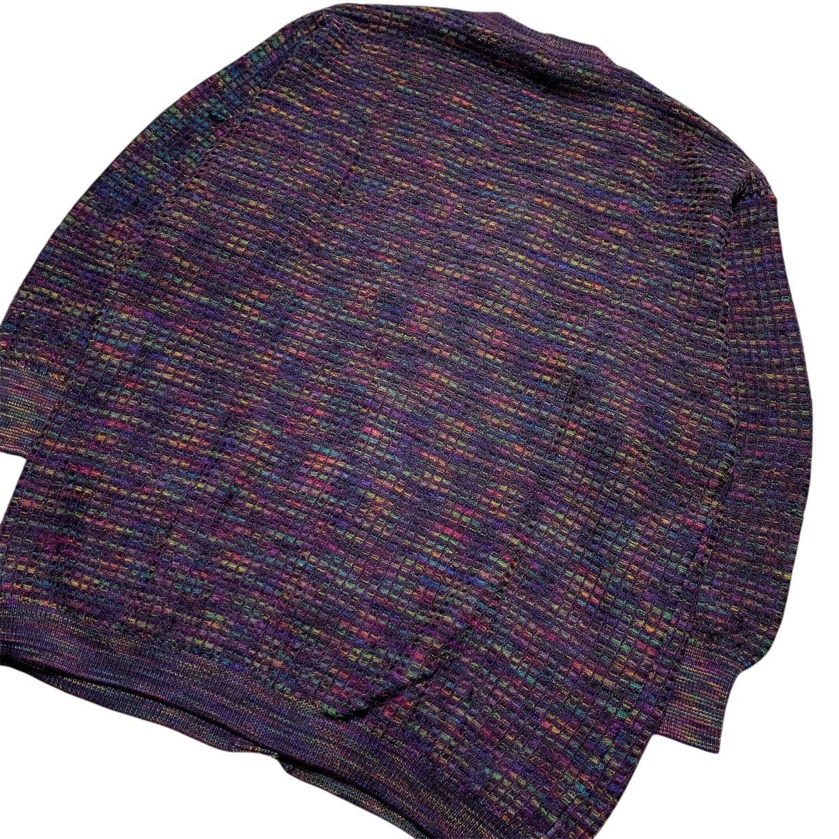 Missoni Vtg 90s Missoni Example 3D Multicolored Knit Cardigan Size US L / EU 52-54 / 3 - 11 Thumbnail