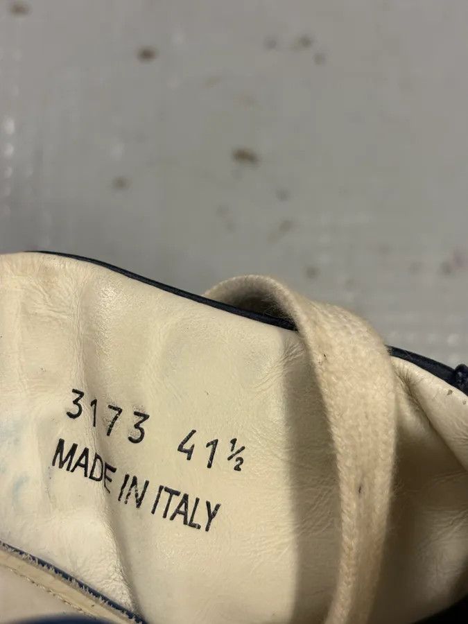 Givenchy Givenchy Tyson Navy Leather High Sneakers Size US 8.5 / EU 41-42 - 10 Thumbnail