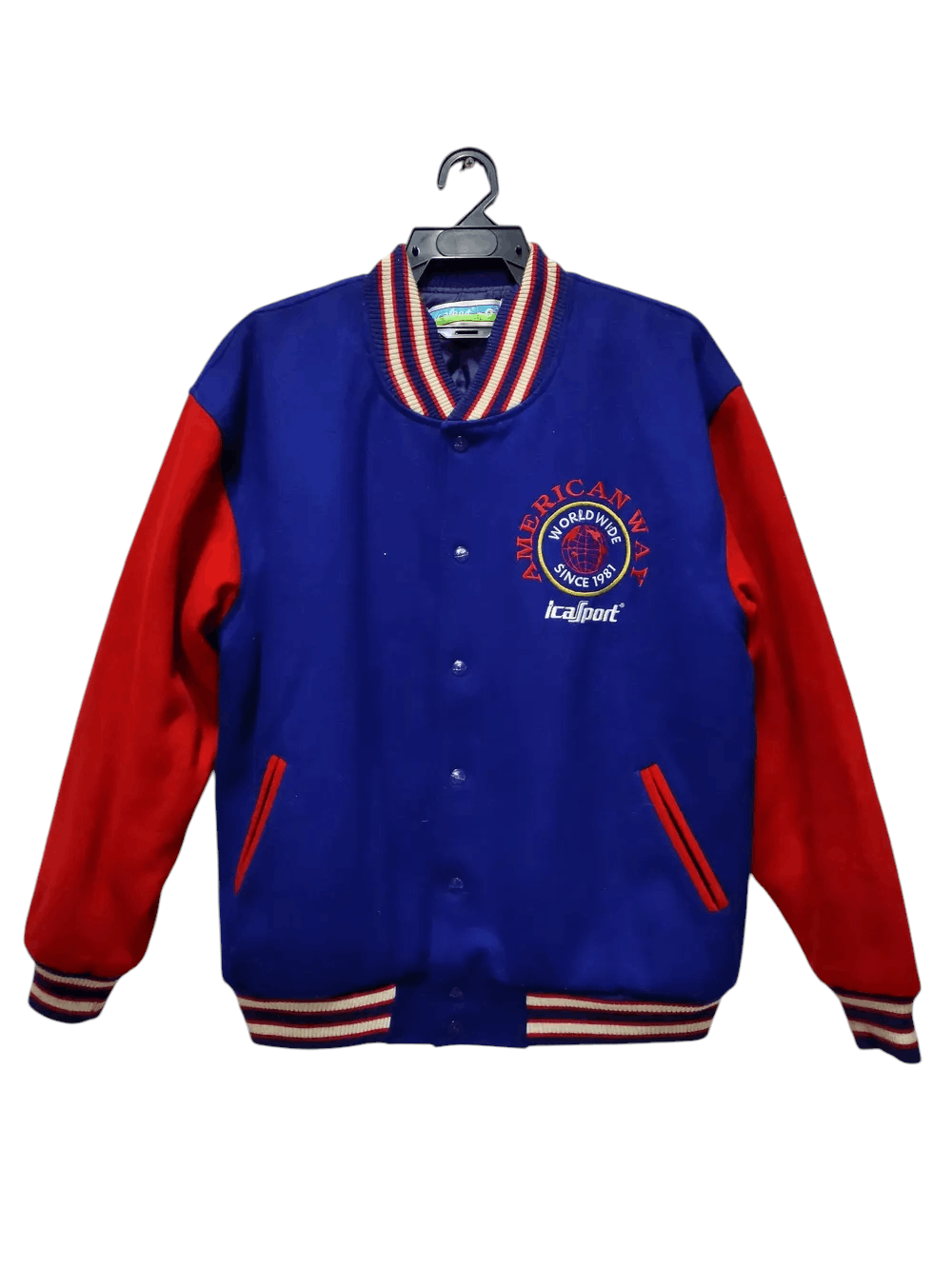 Vintage Vintage ICA Sport wool varsity jacket Size US S / EU 44-46 / 1 - 1 Thumbnail
