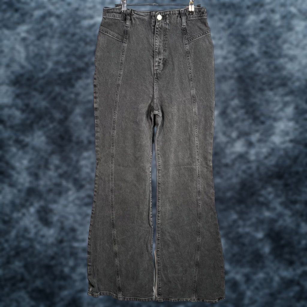 Vintage We The Free Jeans Womens Size 30 Gray High-Waisted Flared Cotton Blend Denim Size 30" / US 8 / IT 44 - 1 Thumbnail