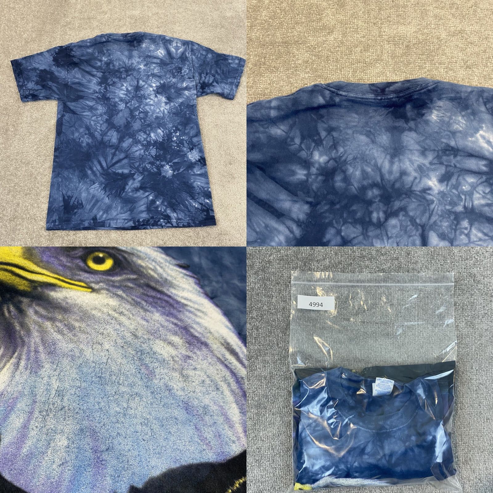 Gildan Gildan Eagle Shirt Men Large Blue Mountain Nature Animal Graphic Tee S/S Size US L / EU 52-54 / 3 - 8 Thumbnail