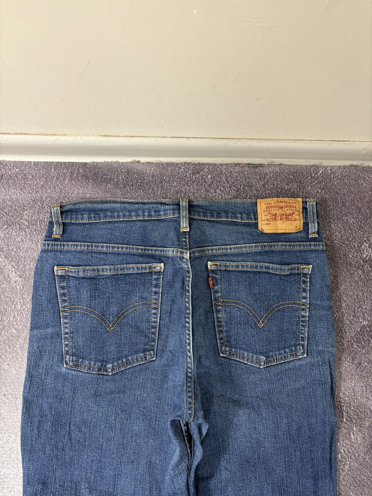 Levi's Vintage Levi’s 505 Paper Tag Straight Fit Blue Denim Jeans Size US 32 / EU 48 - 7 Thumbnail