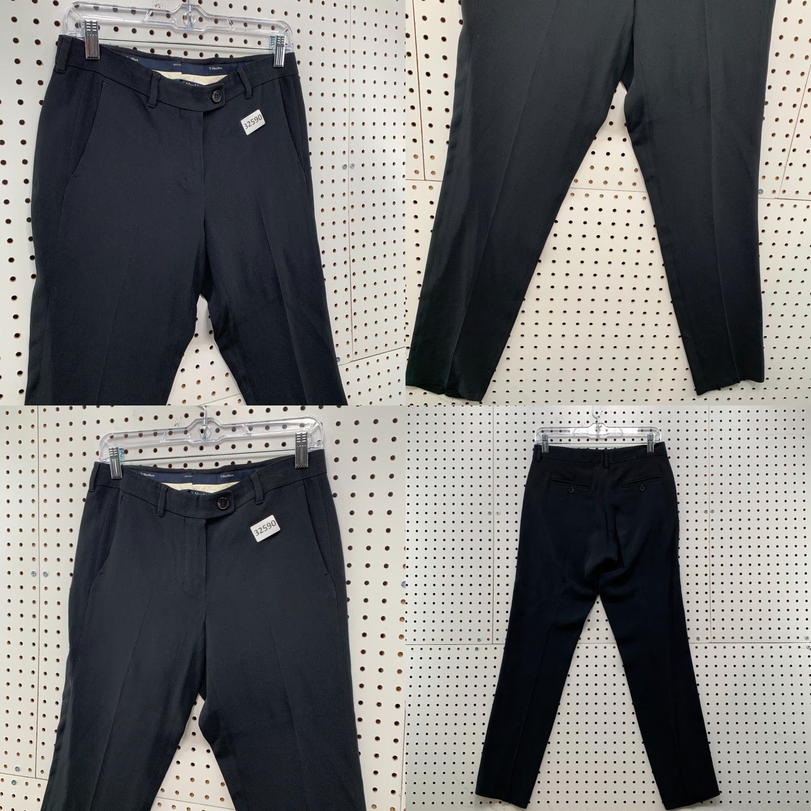 Max Mara Max Mara Dress Pants Black Womens Size 8 30x29.5 Tapered Business Pants Womens Size 30" / US 8 / IT 44 - 8 Thumbnail