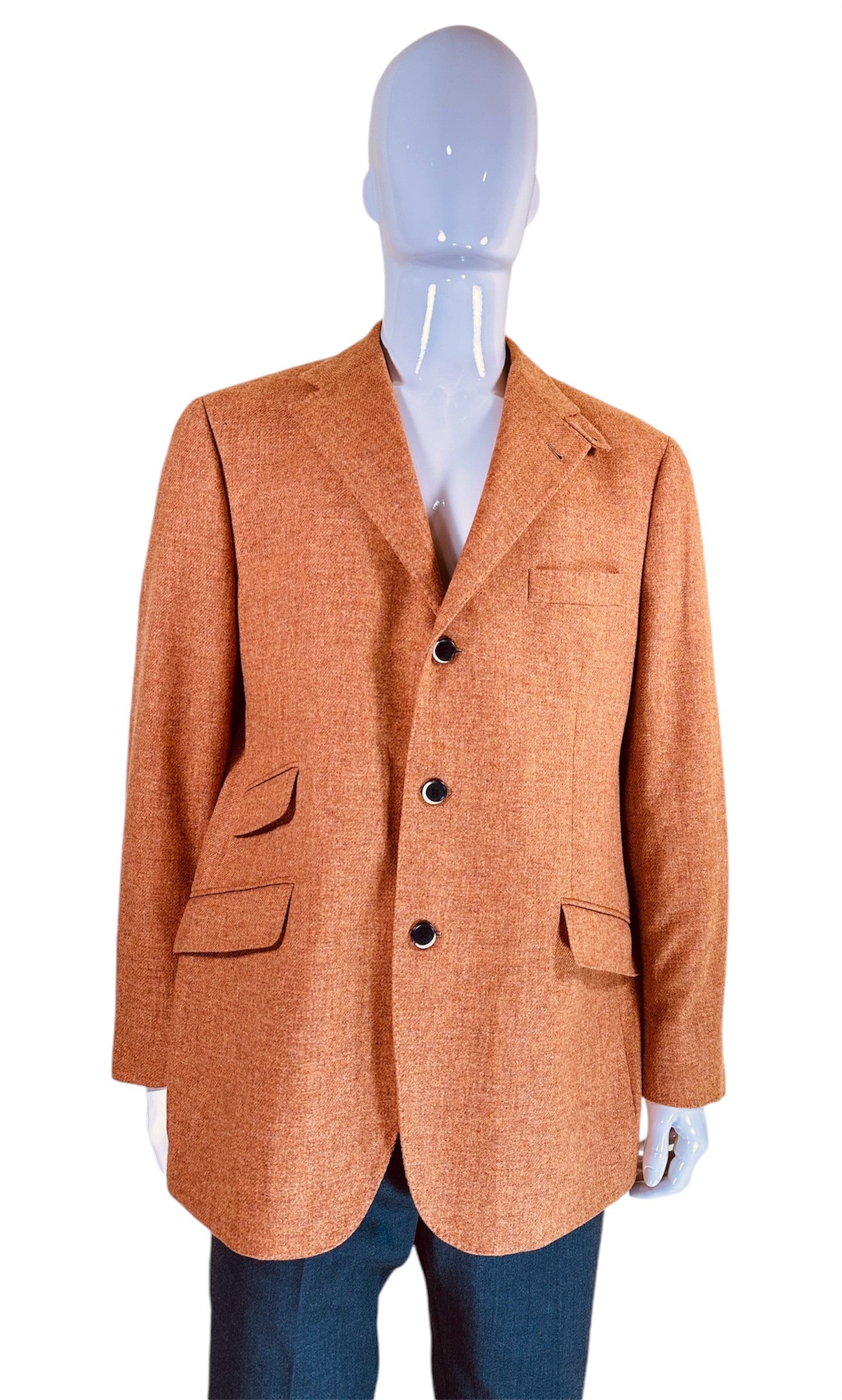 Corneliani Wool Yellow Blazer Size 54R - 1 Thumbnail