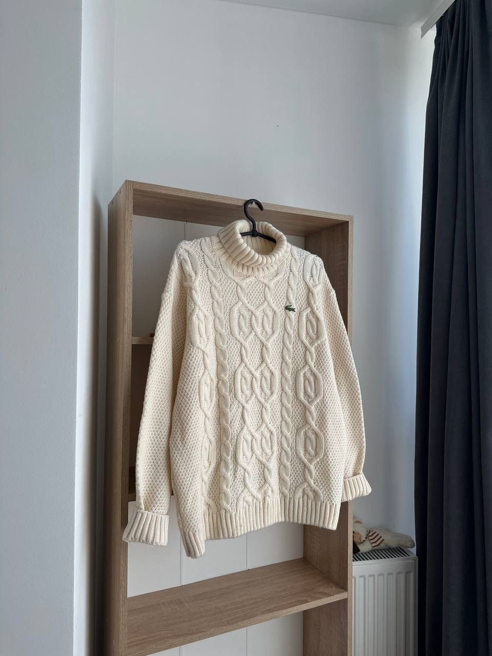 Lacoste × Vintage Vintage Lacoste Beige Knitted Wool Blend Sweater Size US M / EU 48-50 / 2 - 3 Thumbnail