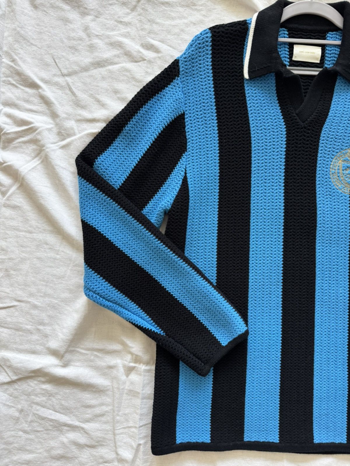 Aime Leon Dore ALD Knit Soccer Jersey M Blue Black NWOT Size US M / EU 48-50 / 2 - 2 Thumbnail