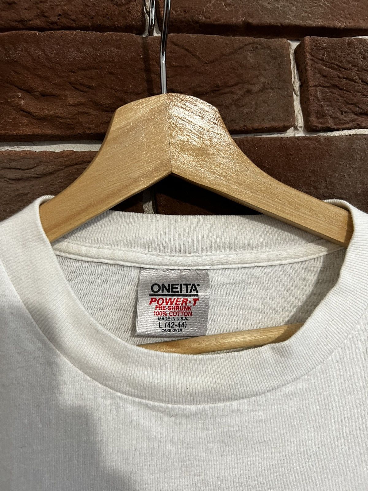 Band Tees × Vintage Vintage 90s Telekom Anti Racism Tee Art Movie Anitfa Oneita Size US L / EU 52-54 / 3 - 5 Thumbnail