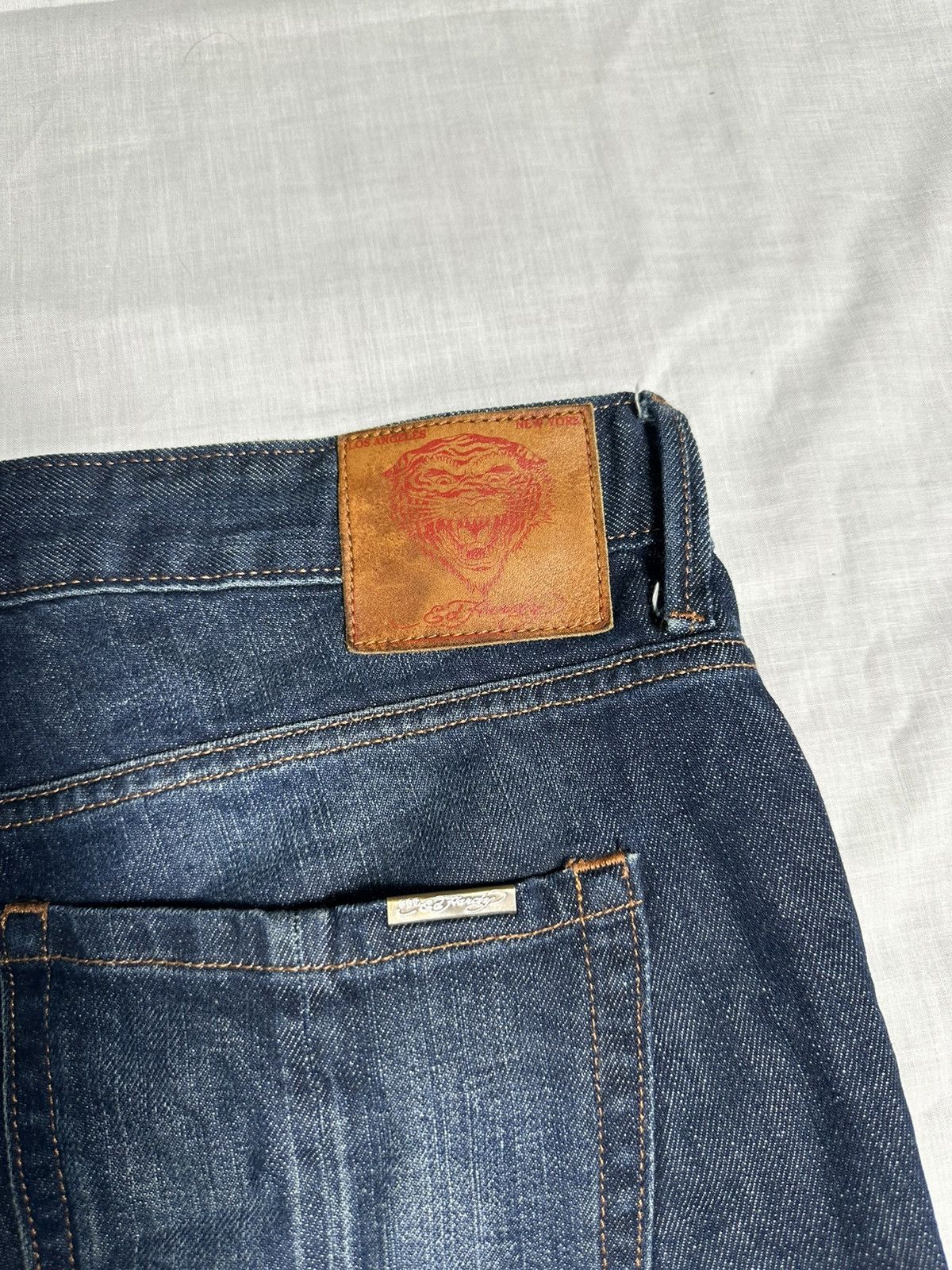 Christian Audigier × Ed Hardy × Vintage Y2K Ed Hardy Jeans Size US 34 / EU 50 - 5 Thumbnail