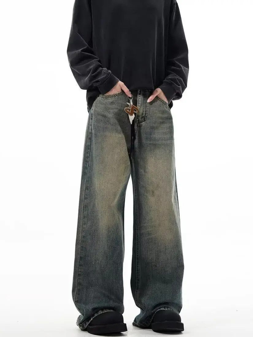 Japanese Brand × Jean Retro casual straight leg wide leg jeans Size US 32 / EU 48 - 3 Thumbnail