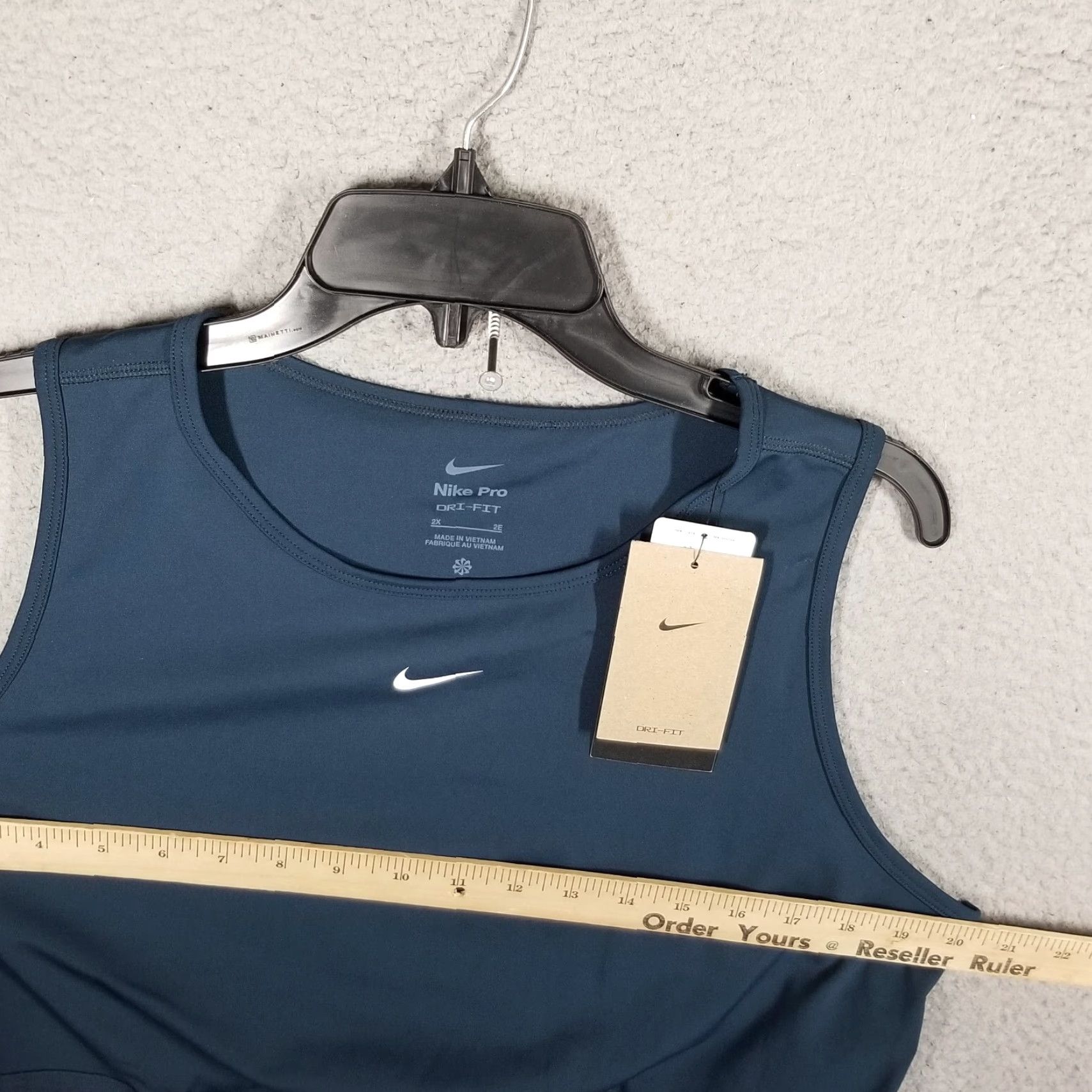Nike Nike Pro Tank Women 2X Cropped Sleeveless Athletic Top Dri-FIT Armory Blue Plus Size Size XXL / US 16-18 / IT 52-54 - 6 Thumbnail