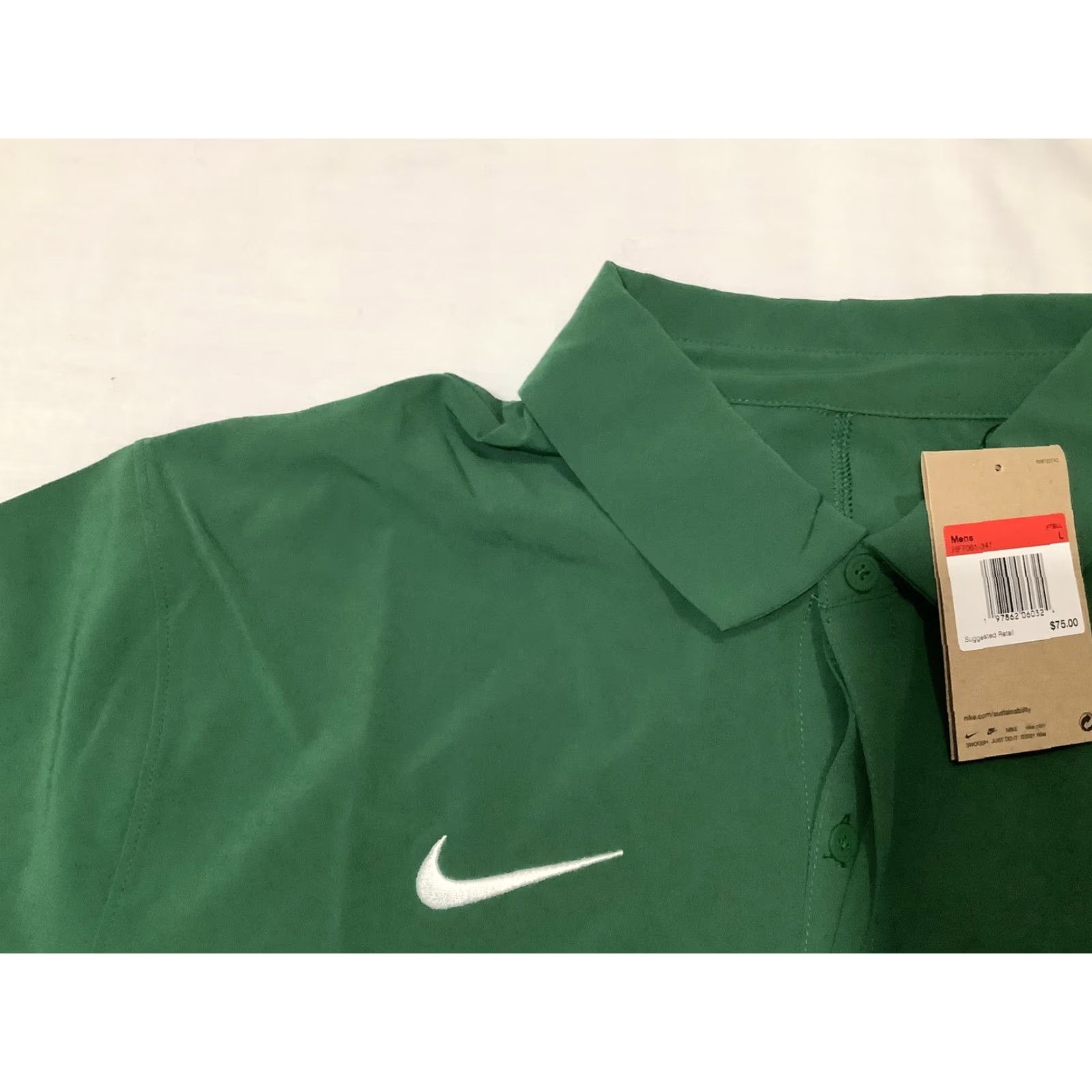 Nike Nike Dri-FIT Polo Shirt Mens Large Green Golf Athletic Move To Zero HF7061-341 Size US L / EU 52-54 / 3 - 5 Thumbnail