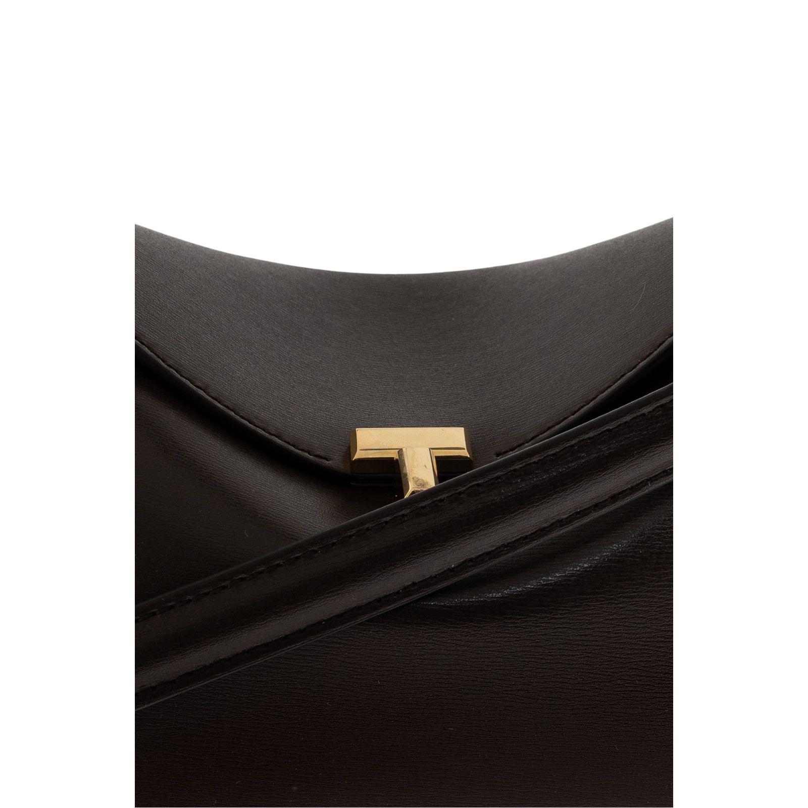 Toteme TOTEME T-lock Brown Leather Clutch Bag New & Authentic Size ONE SIZE - 5 Thumbnail