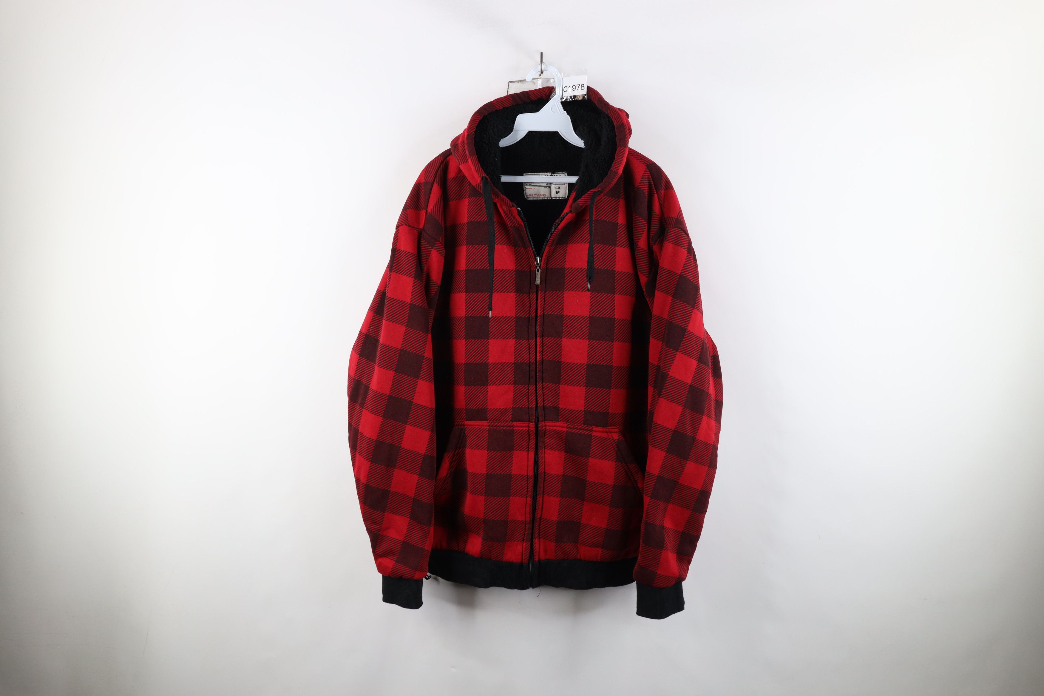 Vintage Y2K Streetwear Pile Fleece Lined Full Zip Hoodie