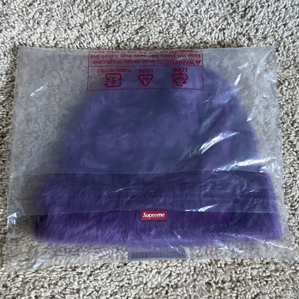 Kangol × Supreme Supreme Kangol Furgora Beanie - Purple - OS Size ONE SIZE - 5 Thumbnail