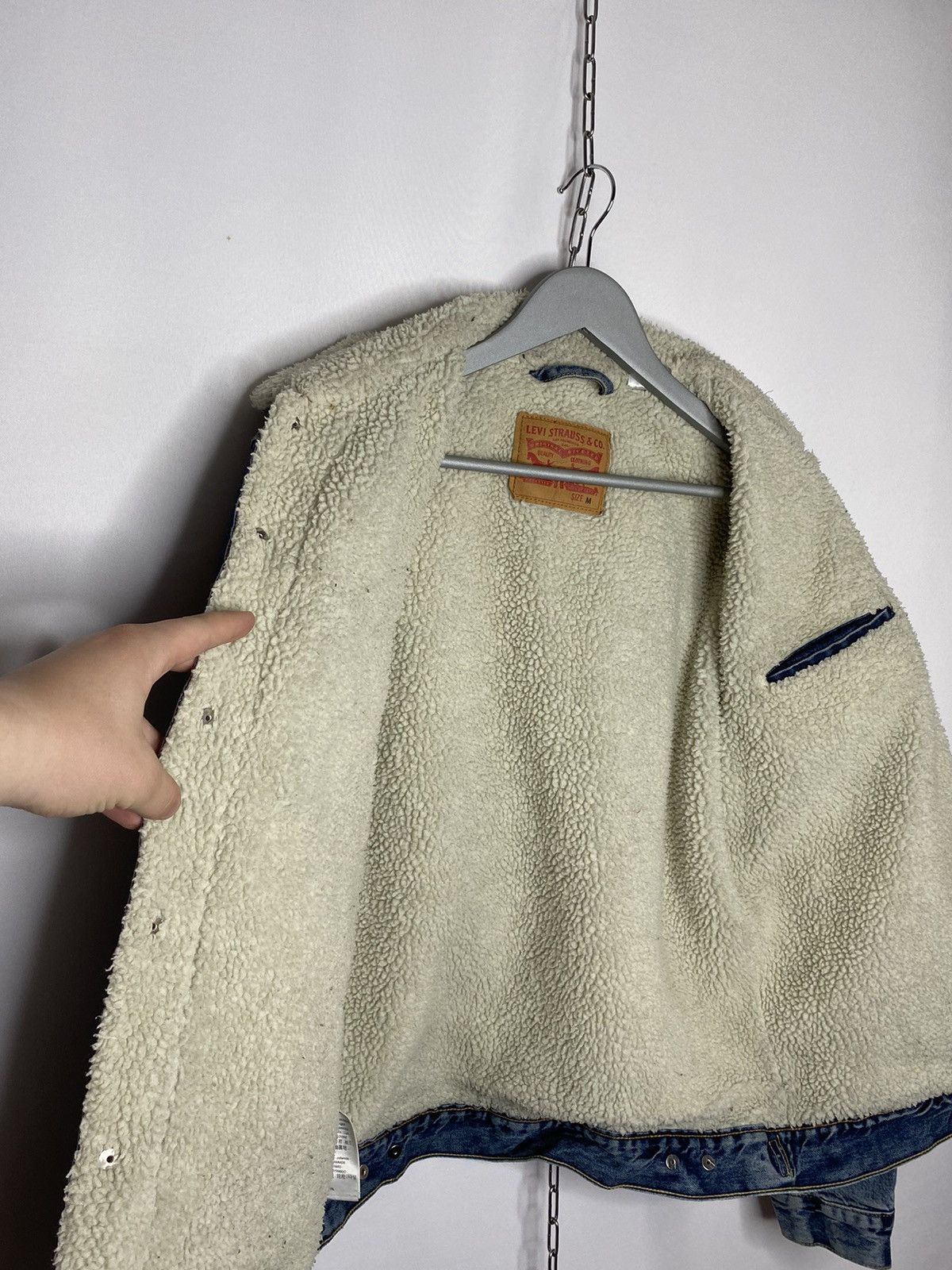 Levi's × Vintage 🔥Vintage Levi’s Denim Sherpa Jacket Size Medium 🔥 Size US M / EU 48-50 / 2 - 5 Thumbnail