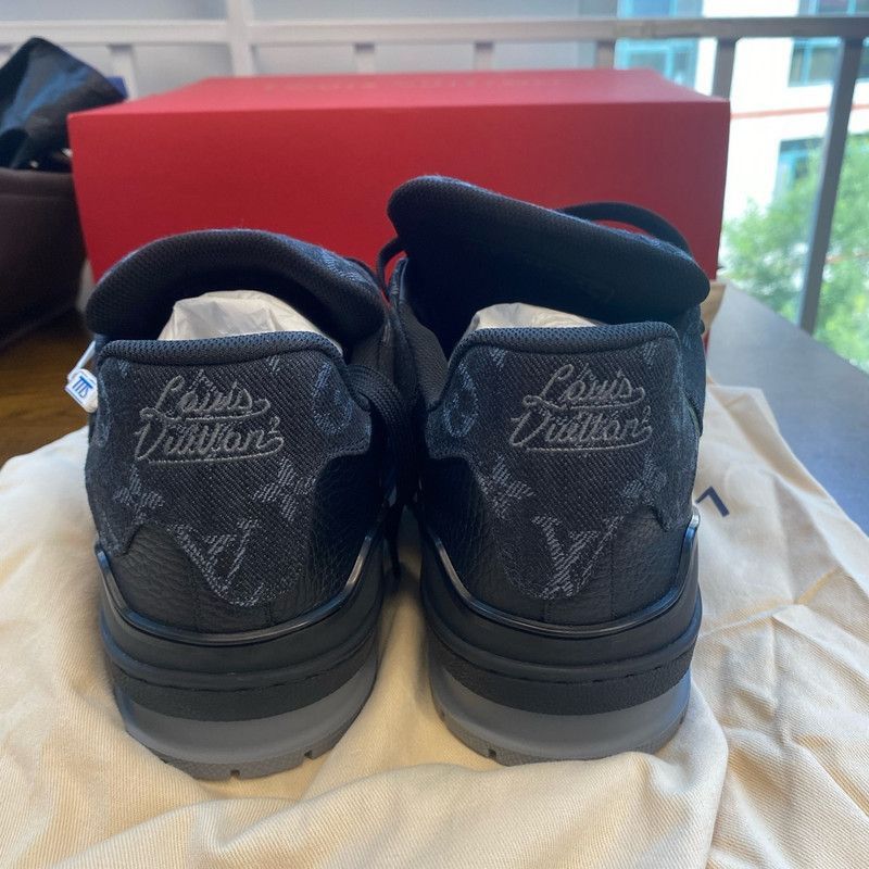 Louis Vuitton Louis Vuitton Low-Top Sneakers in Black and Gray -2508 Size US 9 / EU 42 - 6 Thumbnail