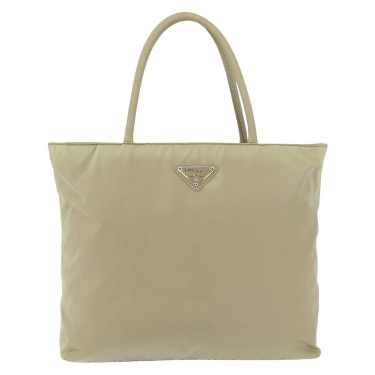 Prada Prada Nylon Handbag Green Size ONE SIZE - 1 Thumbnail