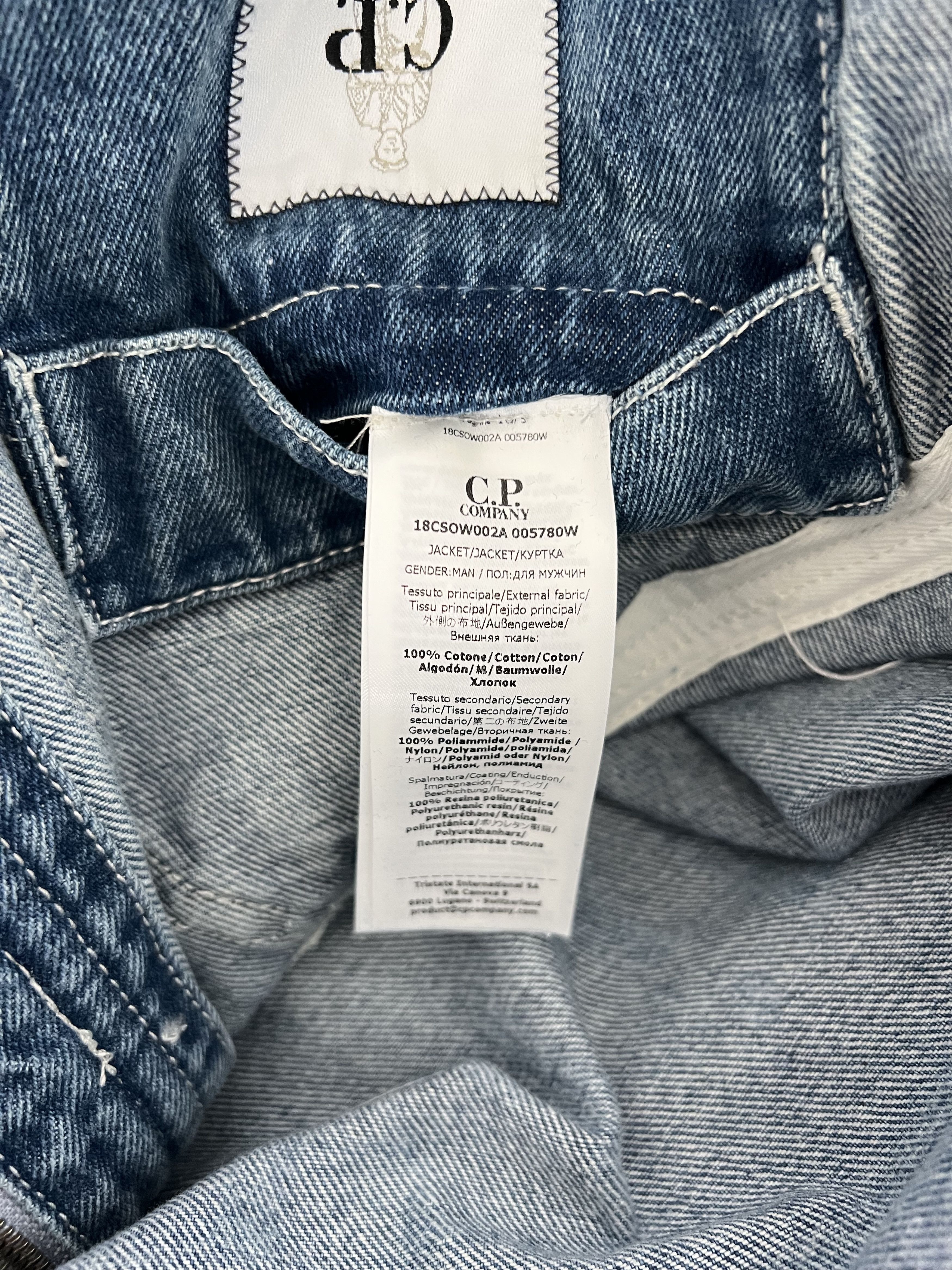 C.P. Company × Palace C.P. Company Palace Denim Goggle Jacket in Blue Size US S / EU 44-46 / 1 - 12 Thumbnail