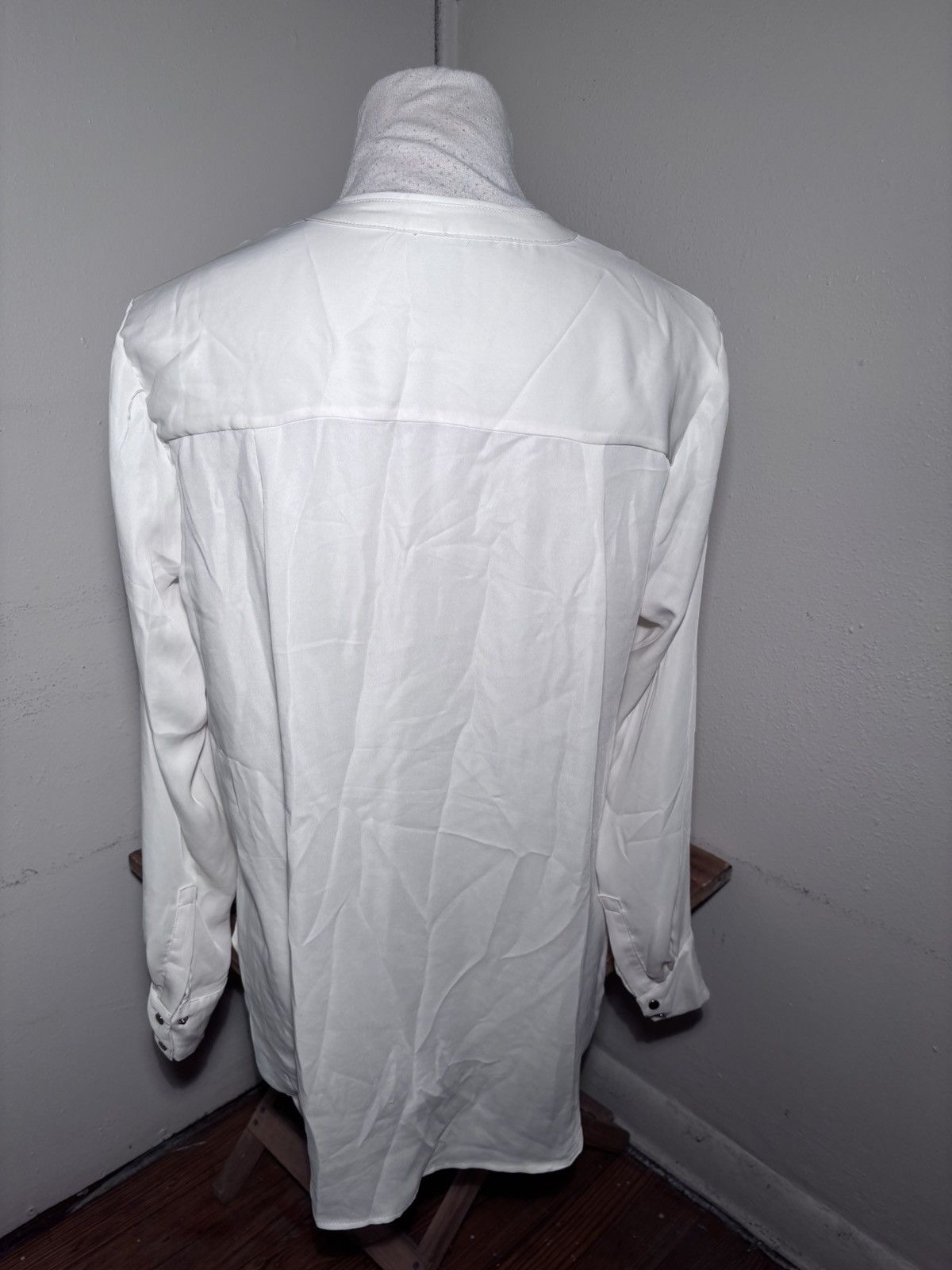 H&M H&M Button Front Blouse Size L / US 10 / IT 46 - 4 Thumbnail