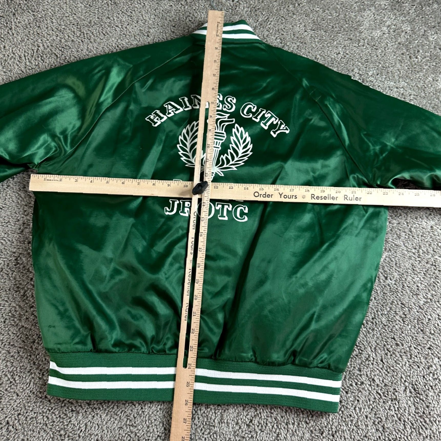 Vintage VINTAGE Nasco JACKET Bomber Shirt Mens M Green Satin Logo Pocket Memorial 90s Size US M / EU 48-50 / 2 - 7 Thumbnail
