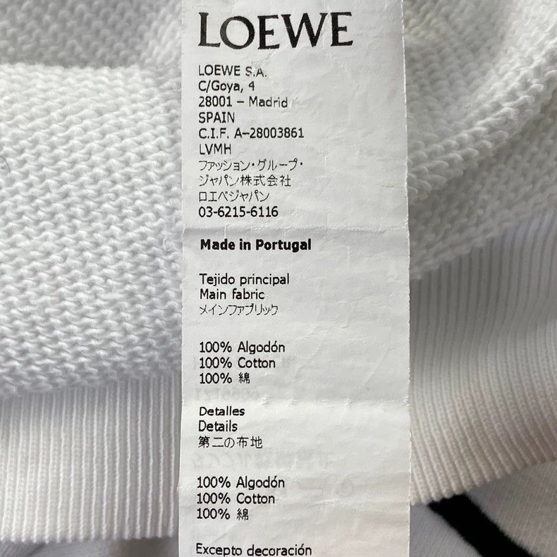 Loewe LOEWE White embroidered hoodie Size S / US 4 / IT 40 - 4 Thumbnail