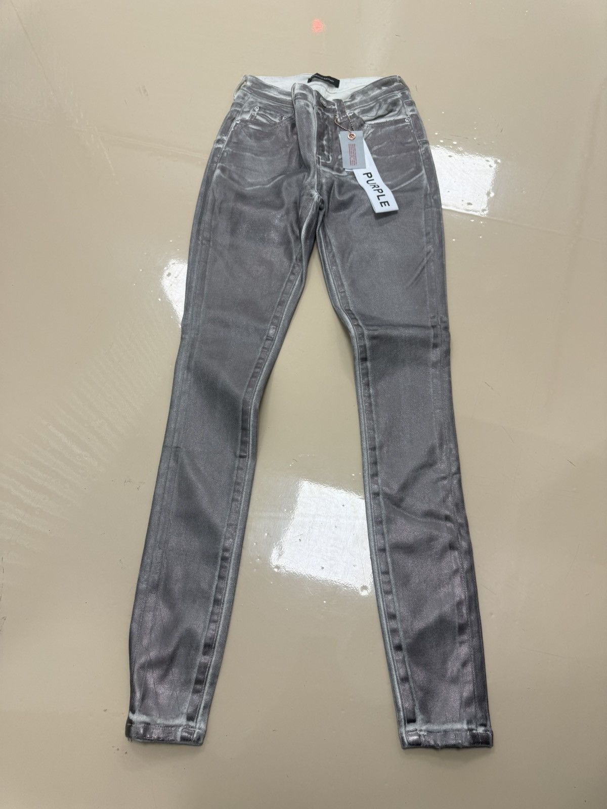 Other Purple Brand Skinny Sateen Jeans Size 26" / US 2 / IT 38 - 1 Thumbnail