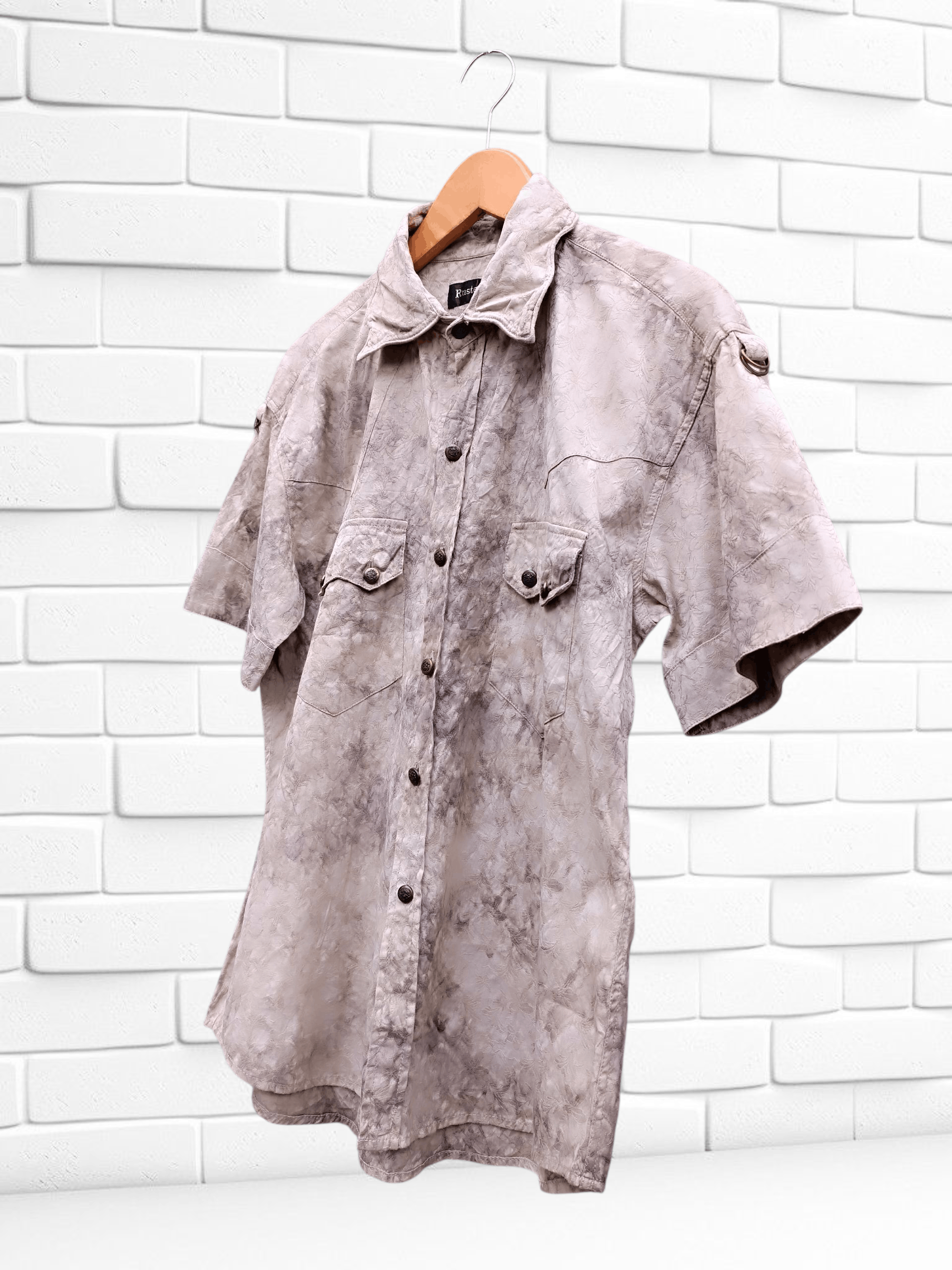 Japanese Brand Japanese Brand Western Tie Dye Brown Grunge Y2K Vintage Size US L / EU 52-54 / 3 - 2 Thumbnail