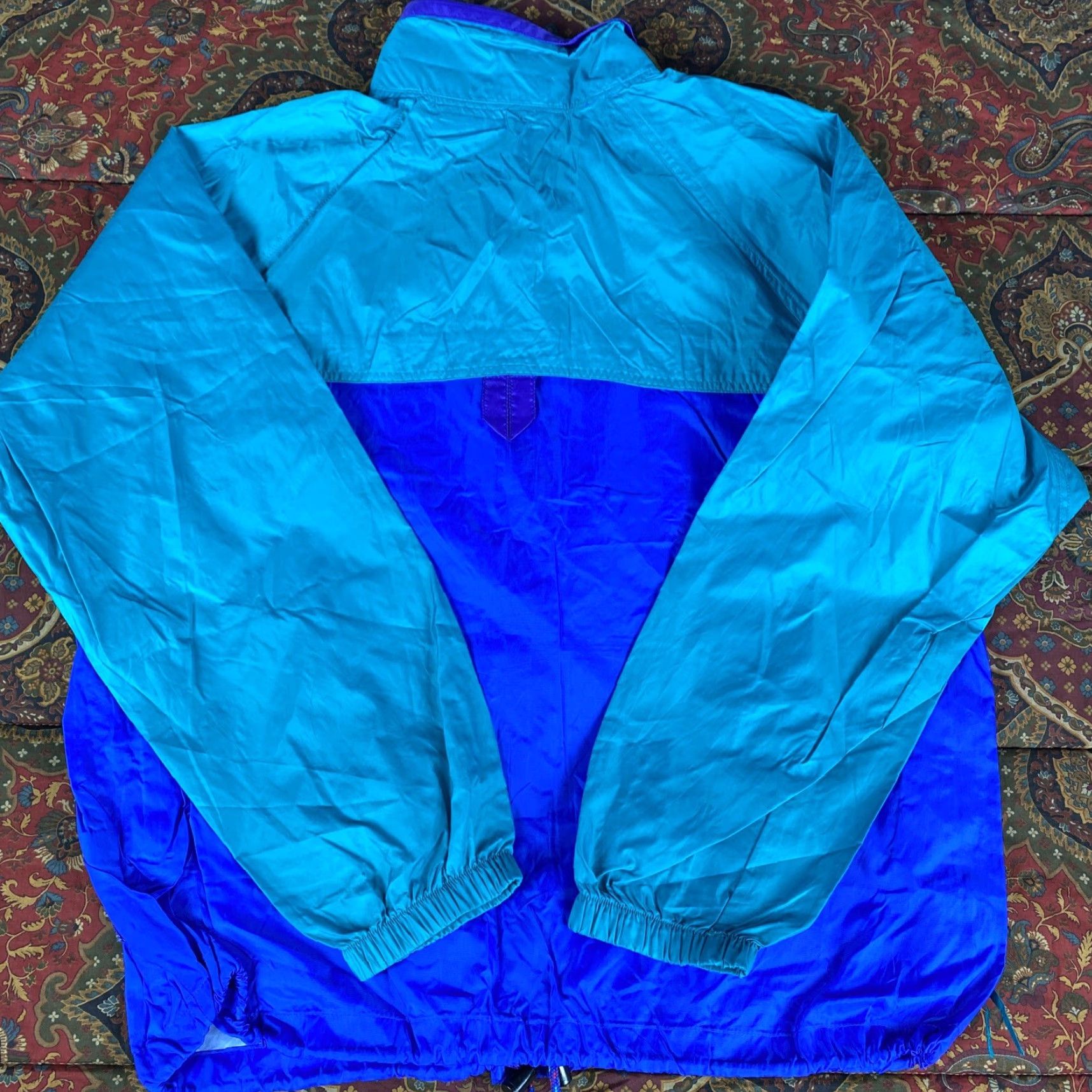 American Eagle Outfitters VINTAGE American Eagle Outfitters Windbreaker Jacket L 90s Aqua Men's Blue Size US L / EU 52-54 / 3 - 6 Thumbnail