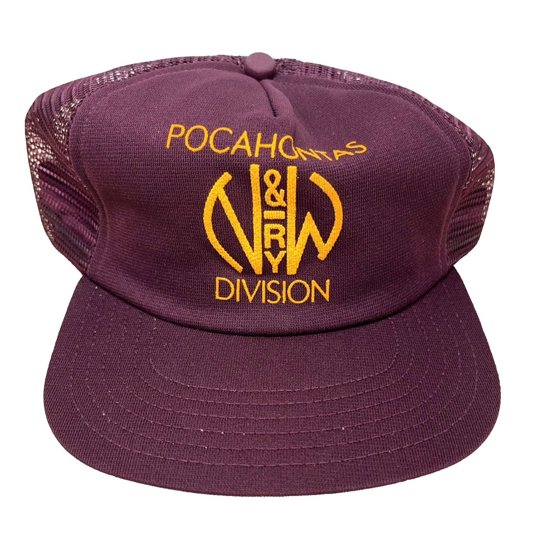Vintage VINTAGE Norfolk Western Trucker Hat Cap N&W Railroad Railway 80s USA Pocahontas Mens Size ONE SIZE - 2 Thumbnail