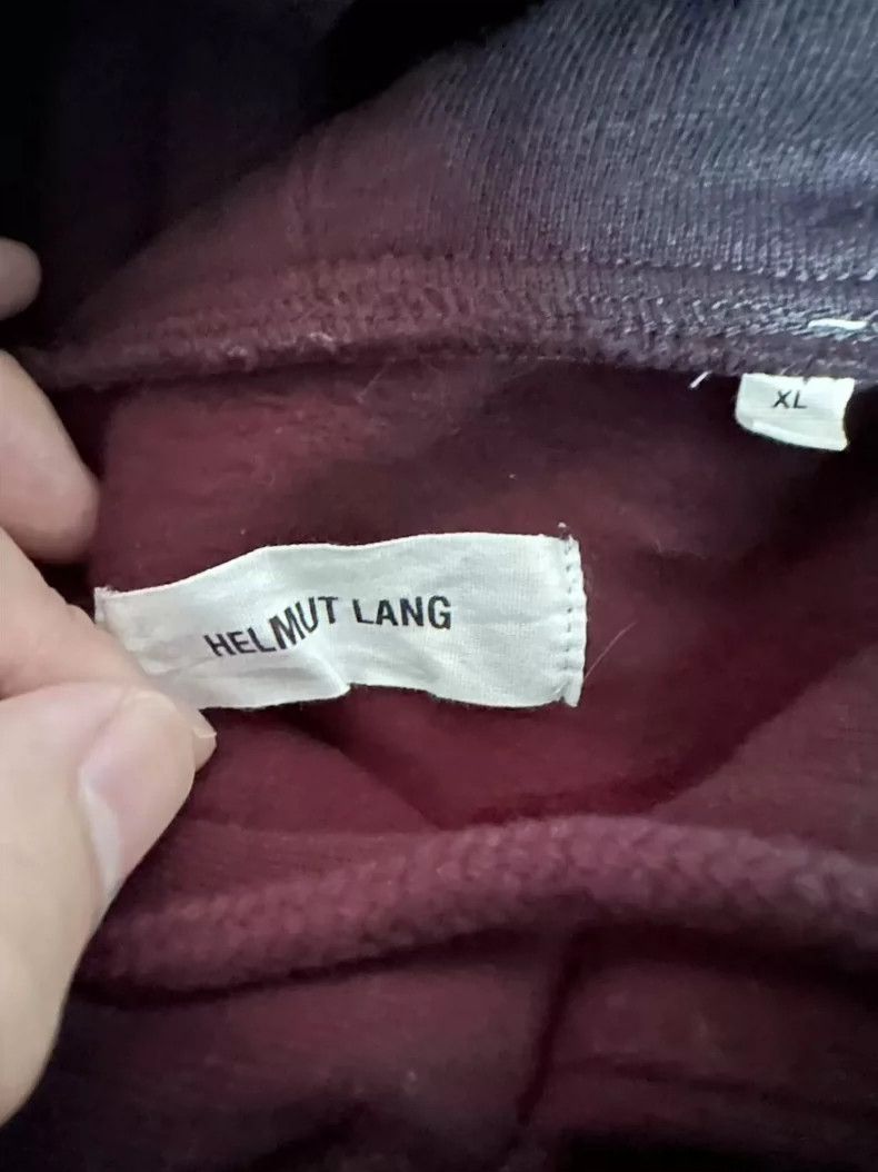 Helmut Lang HELMUT LANG Black small logo hoodie Size US XL / EU 56 / 4 - 2 Thumbnail