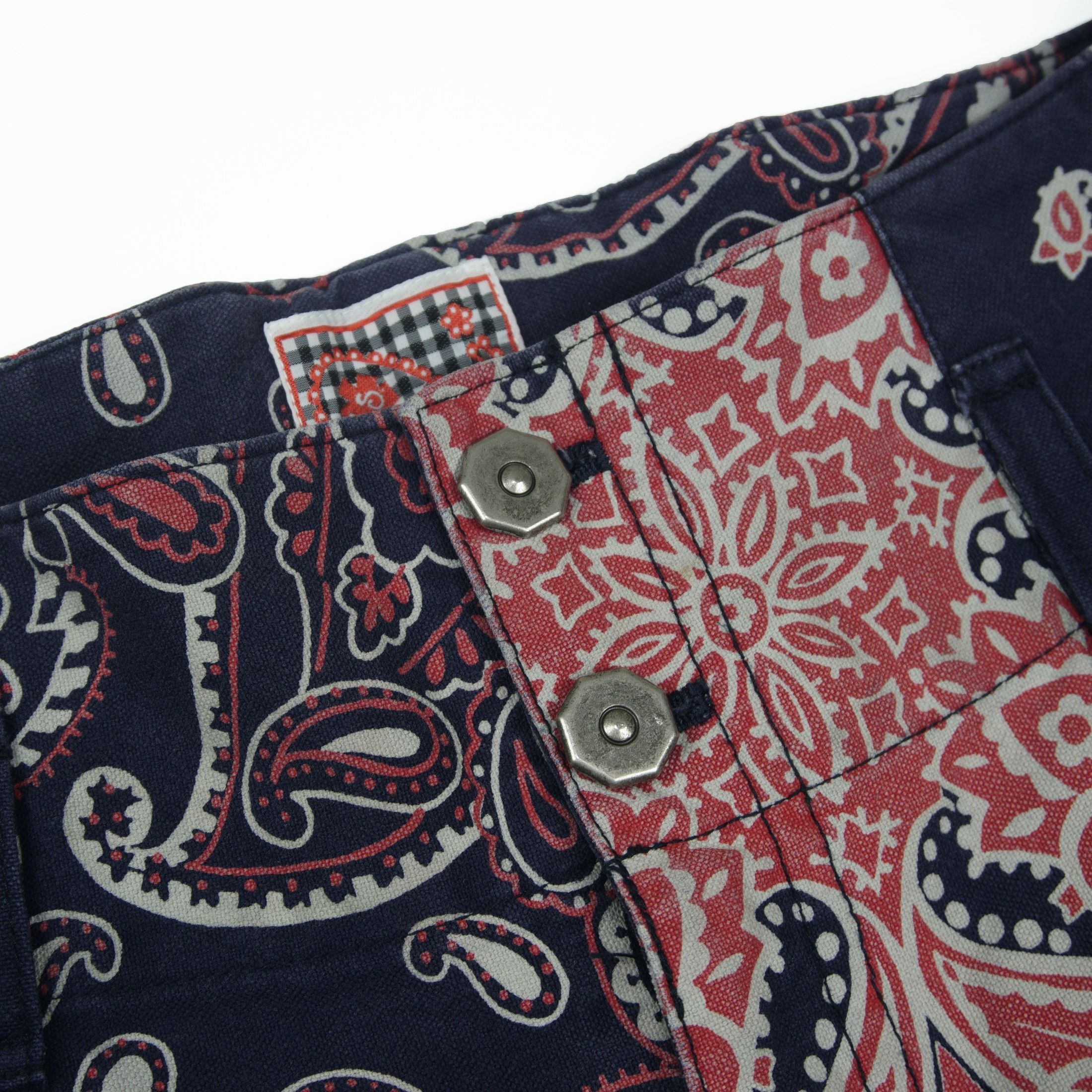 Issey Miyake *NoTariff Issey Miyake Rare Bandana Paisley Pants Size 29" - 7 Thumbnail
