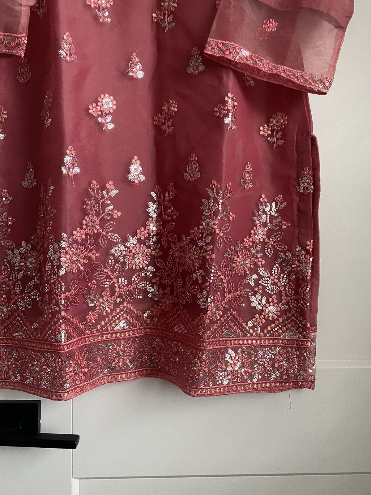Other NWT Mehzabeen Peach/Pink Size L kurta 1pc Kameez Size L / US 10 / IT 46 - 3 Thumbnail