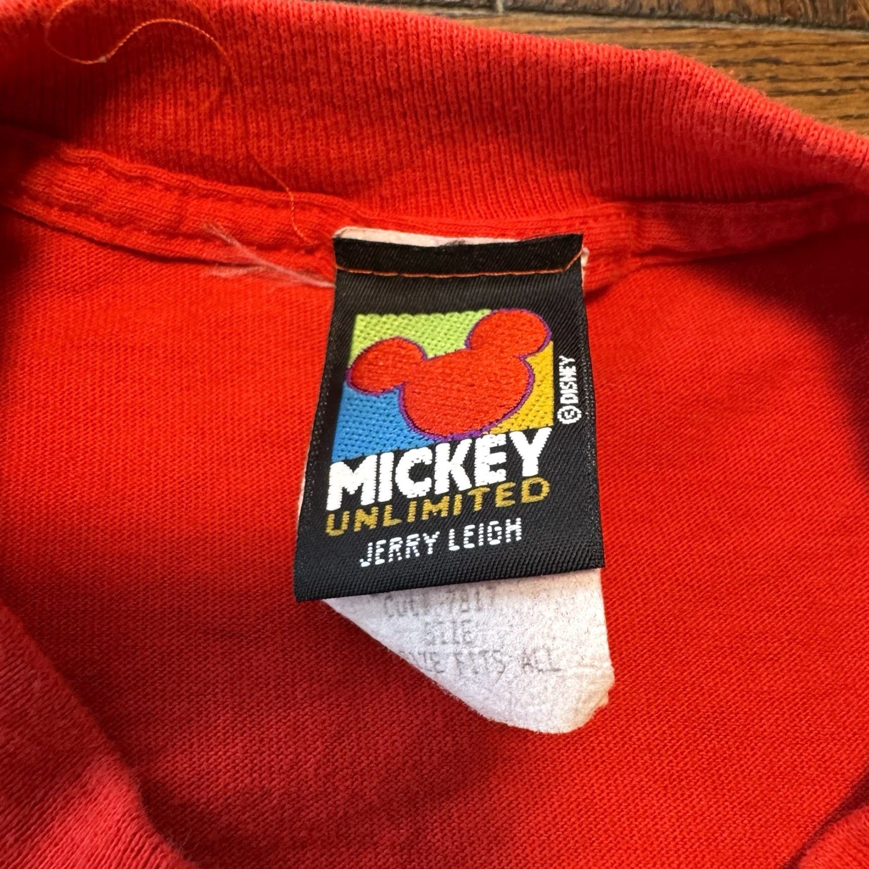 Mickey Unlimited VINTAGE Mickey Unlimited T-Shirt Bon Voyage Men One Size Disney Cartoon Red Cotton Short Sleeve Crew Neck Regular Size US M / EU 48-50 / 2 - 5 Thumbnail